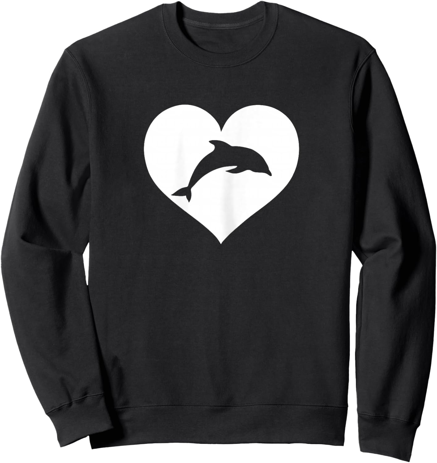 Purple or Blue dolphin shirt Sweatshirt - Sweatshirt | Black