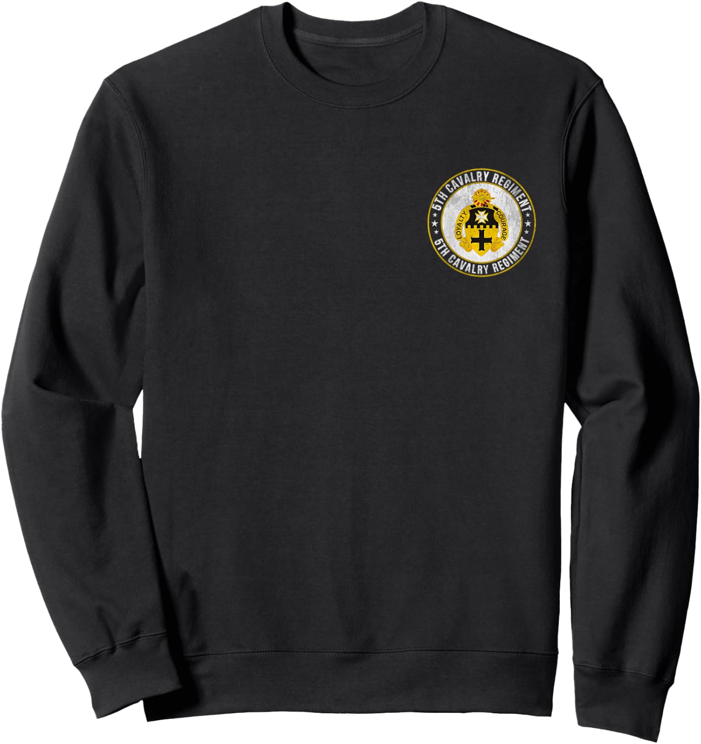 5th Cavalry Regiment Military Veteran Father Day Christmas Sweatshirt - Sweatshirt | Black