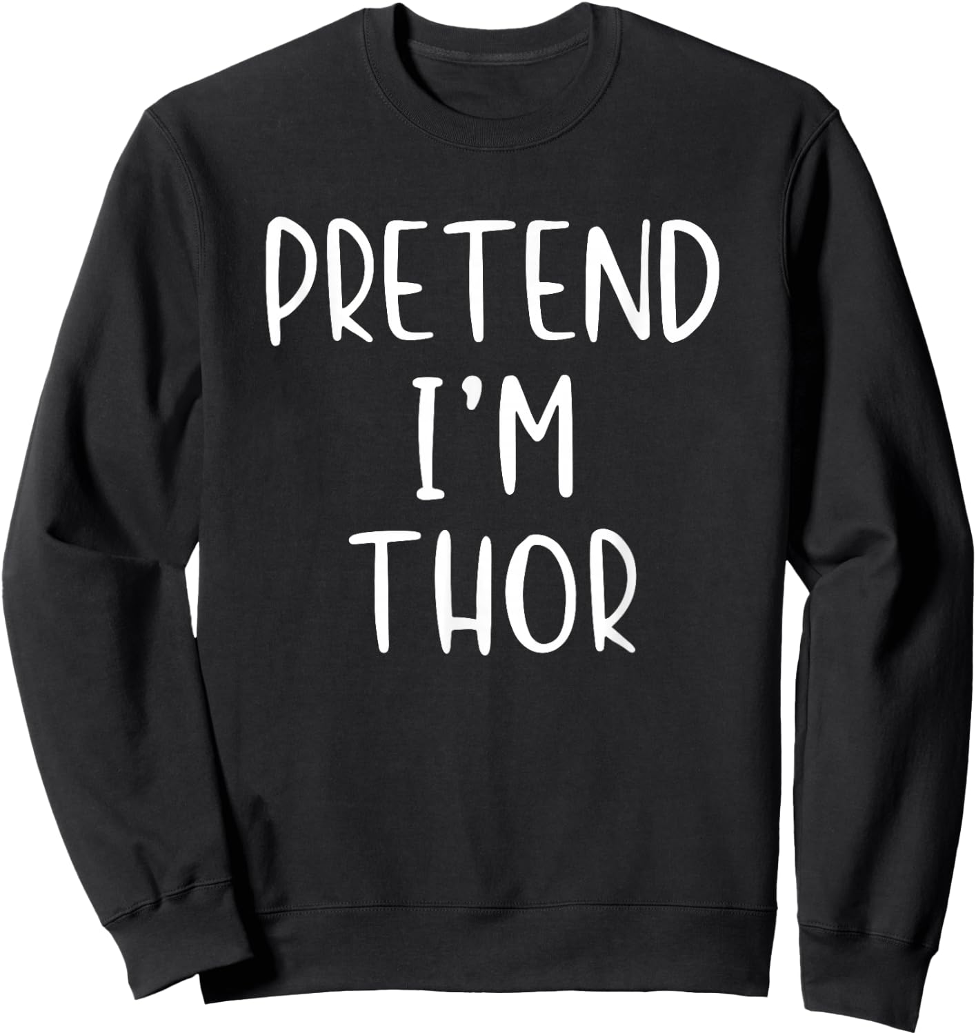 Pretend Thor Costume Halloween Nordic Norse Mythology Sweatshirt - Sweatshirt | Black