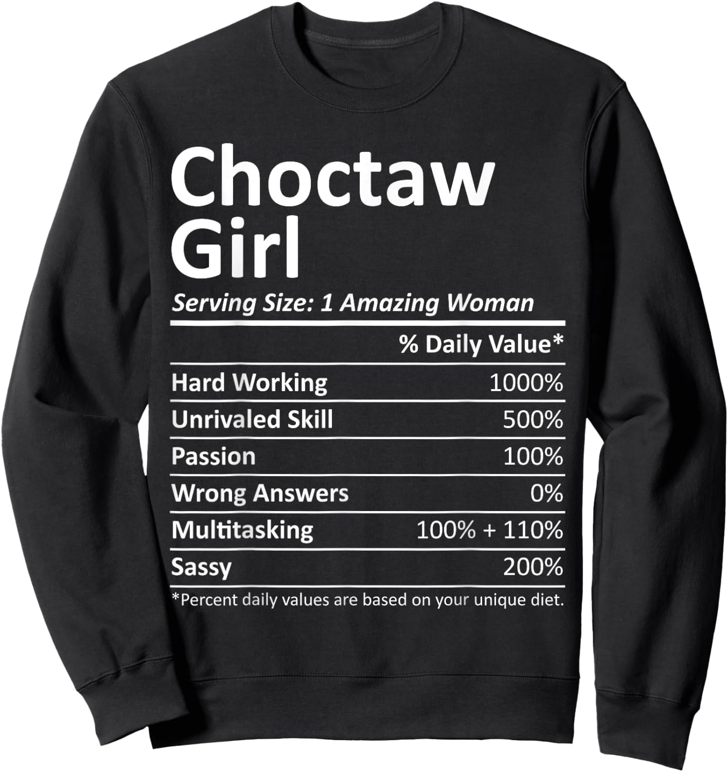 CHOCTAW GIRL OK OKLAHOMA Funny City Home Roots USA Gift Sweatshirt - Sweatshirt | Black
