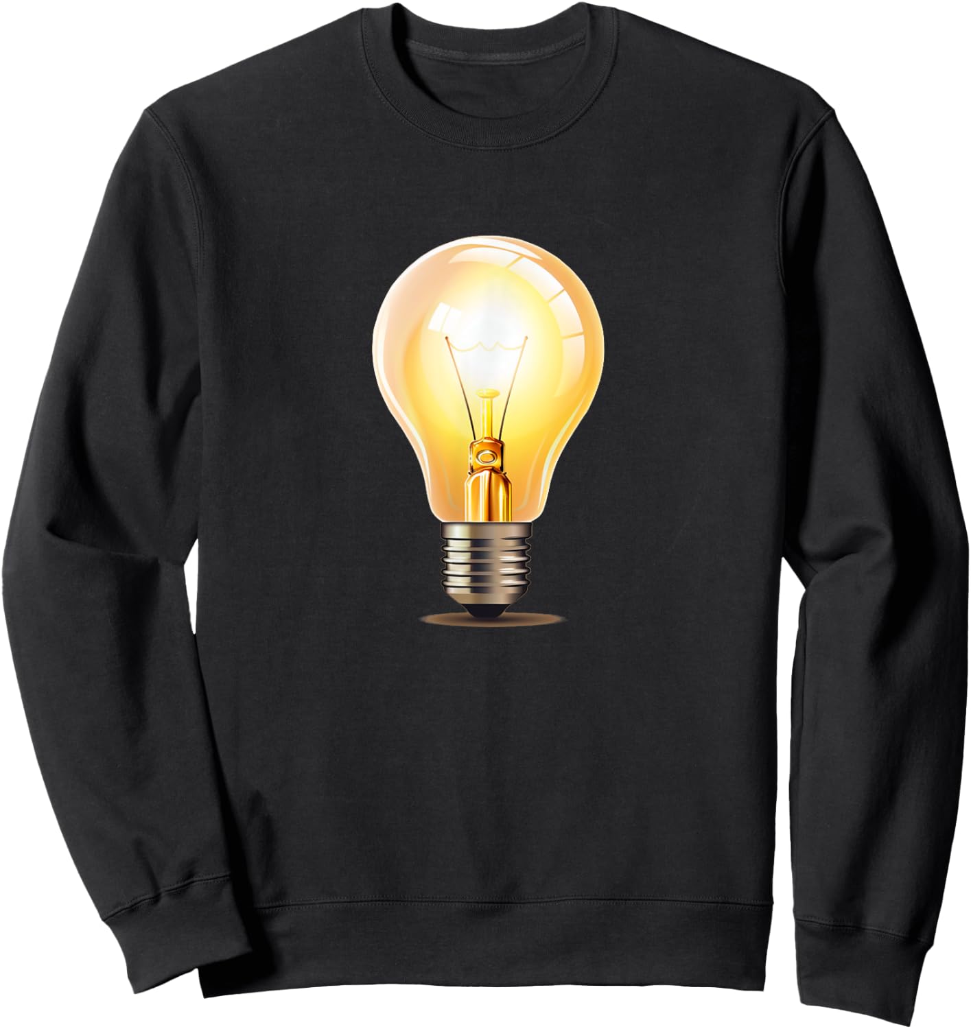 Funny brightly shining Light Bulb Costume Sweatshirt - Sweatshirt | Black