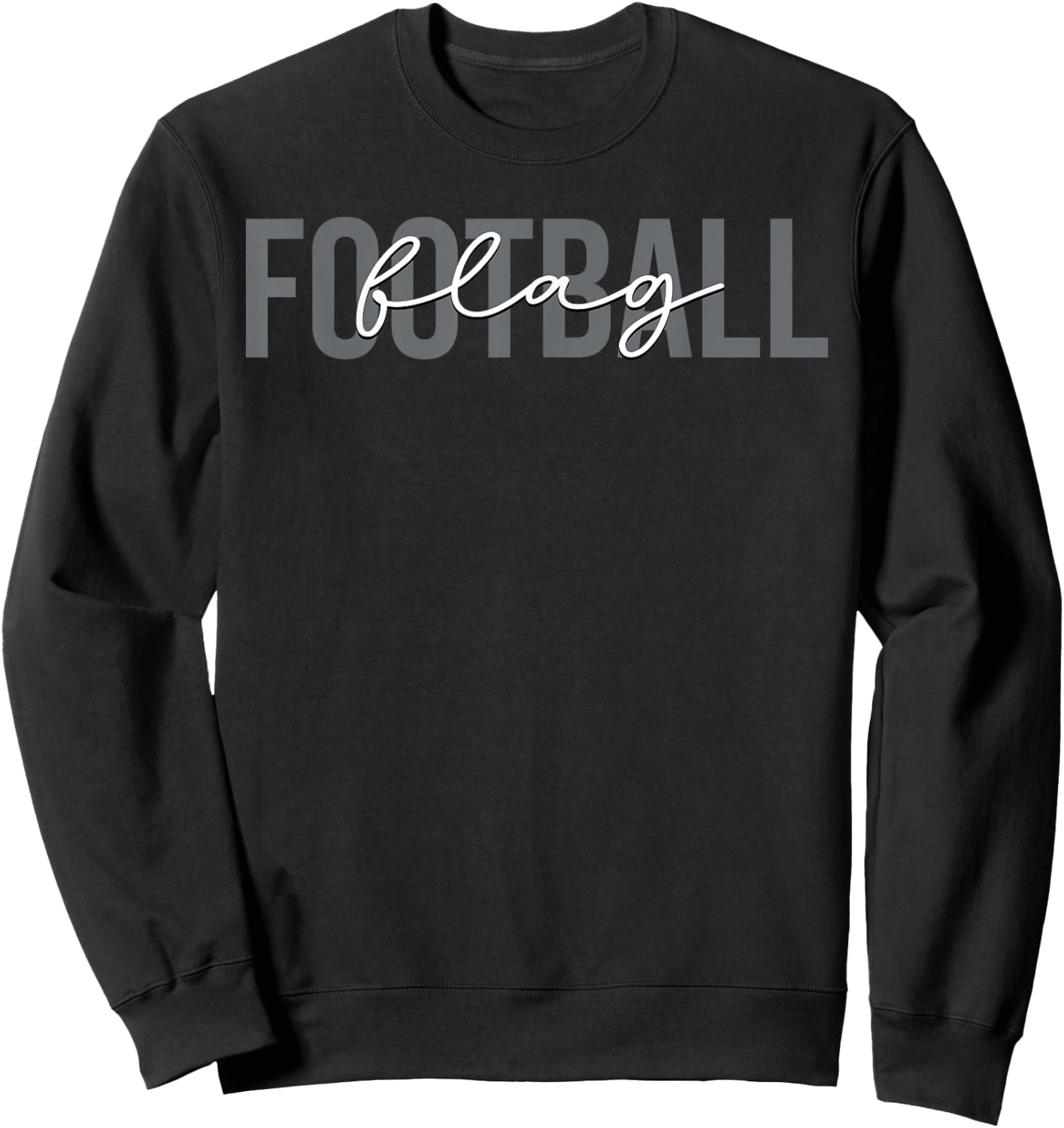 Flag Football Coach Team Trainer Sweatshirt - Sweatshirt | Black