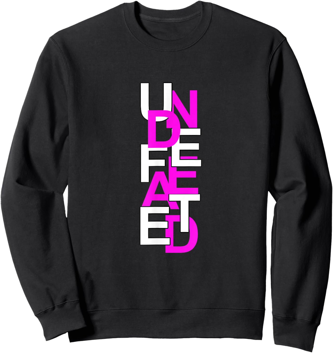 Pink Color Undefeated Pink Graphic Sweatshirt - Sweatshirt | Black