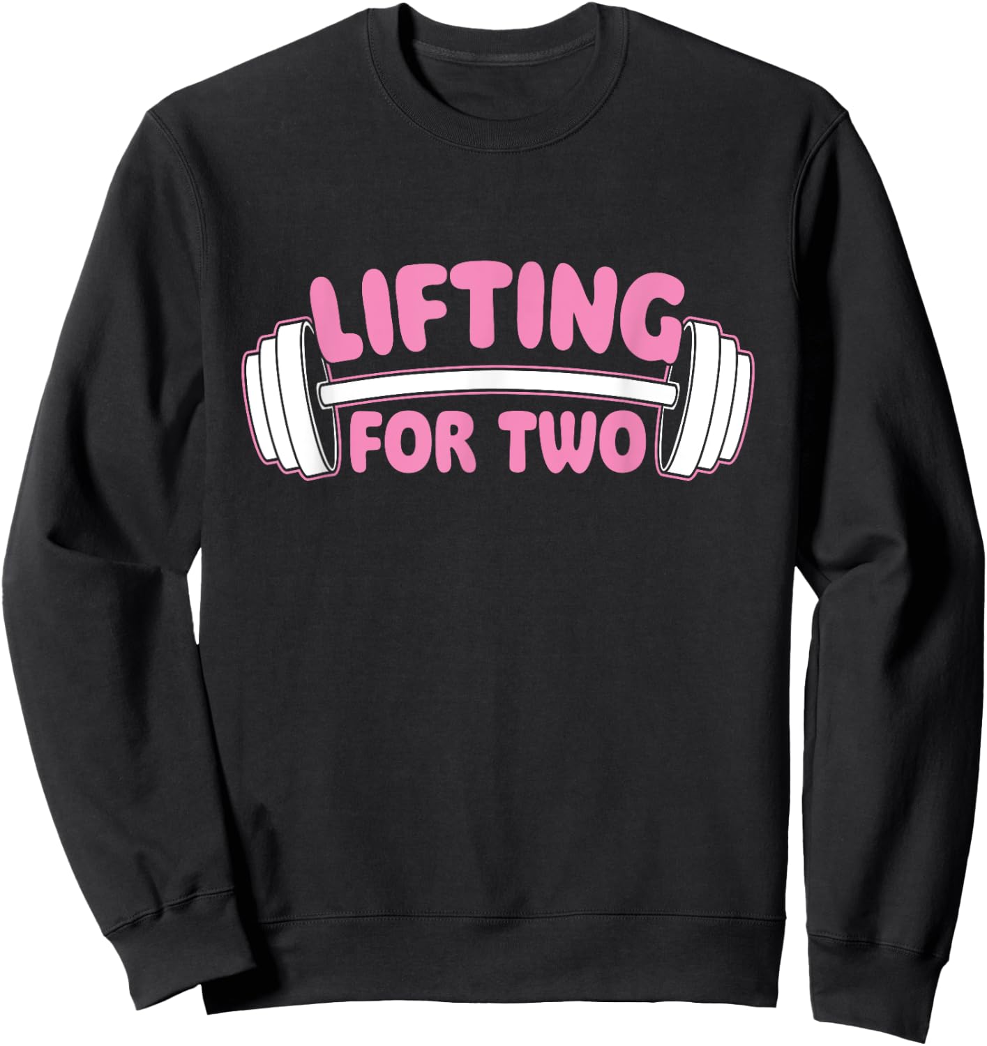 Lifting For Two - Workout Gym Weightlifting Bodybuilding Sweatshirt - Sweatshirt | Black