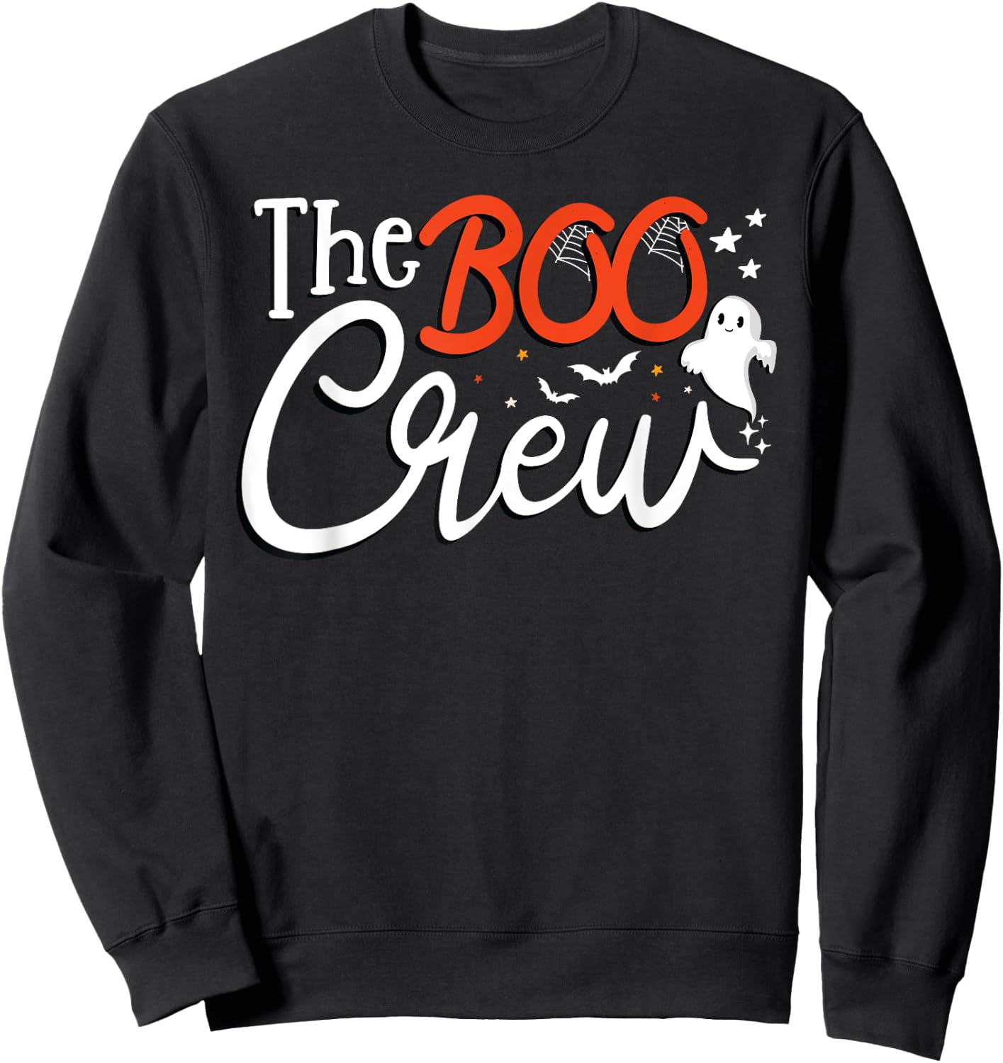 The Boo Crew A Ghost Vibes Group Matching Halloween Costume Sweatshirt - Sweatshirt | Black