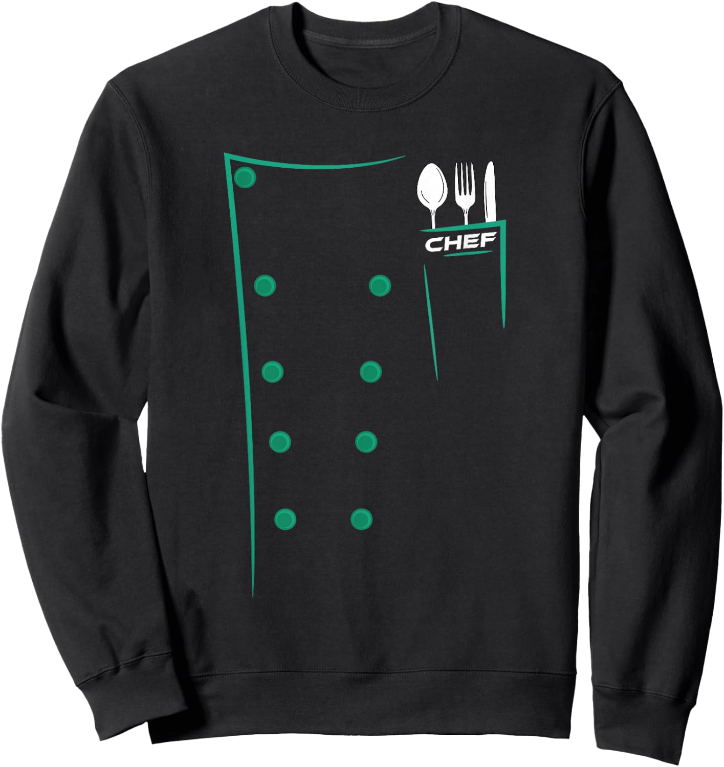 Chef Culinary Utensils Design Outfit Sweatshirt - Sweatshirt | Black