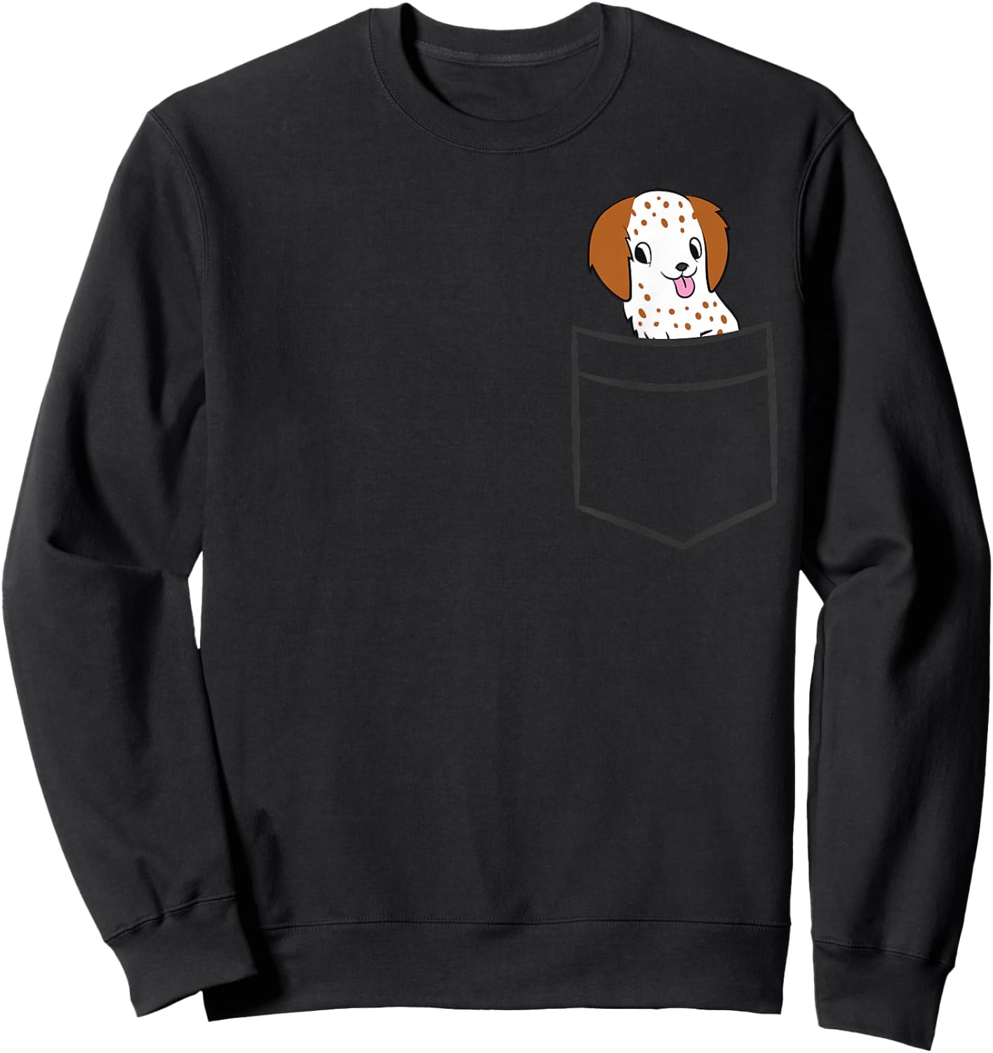 English Setter Dog In Pocket Funny English Setter Sweatshirt - Sweatshirt | Black