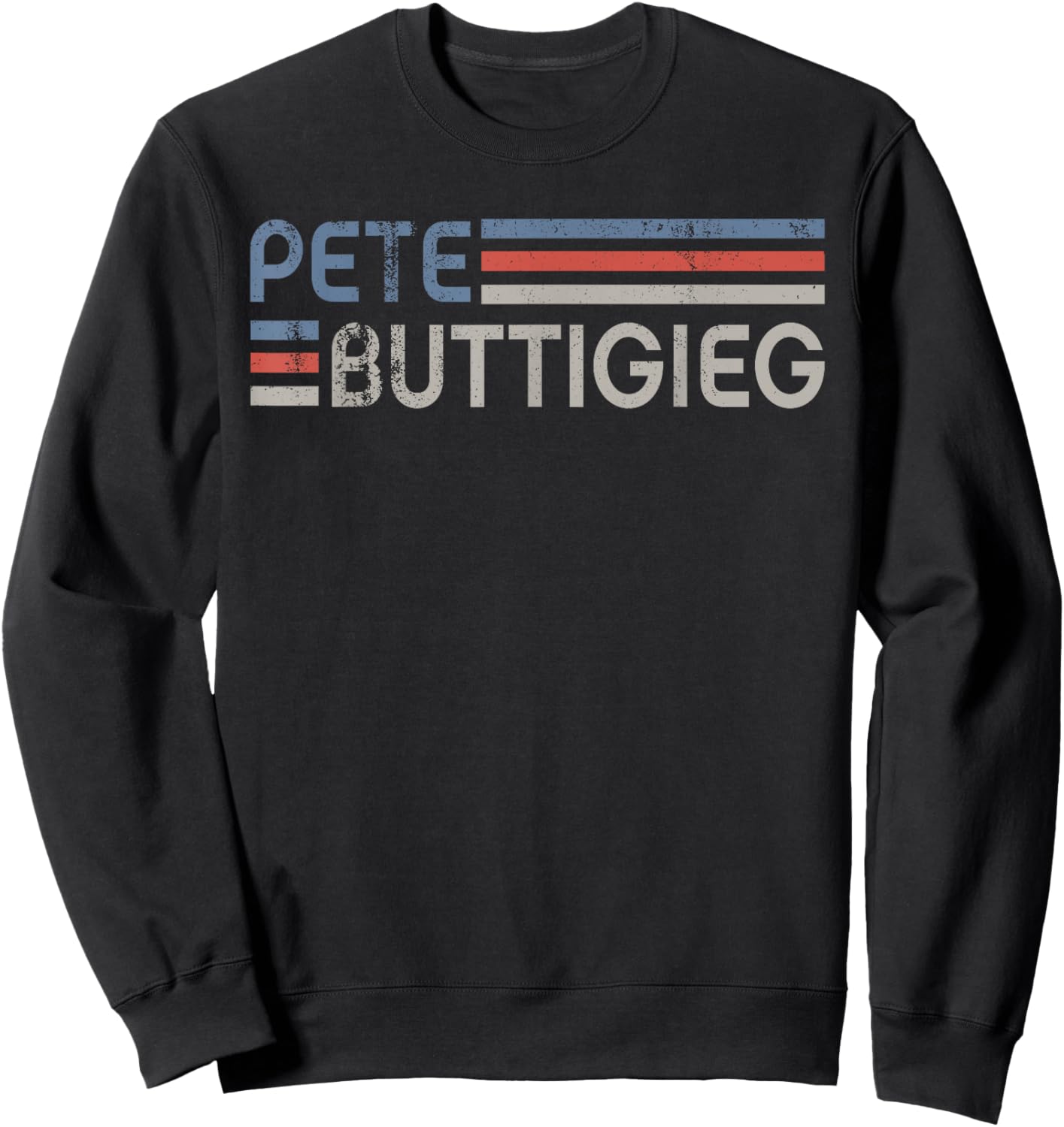 Vintage Pete Buttigieg 2028, Buddigieg For President 2028 Sweatshirt - Sweatshirt | Black