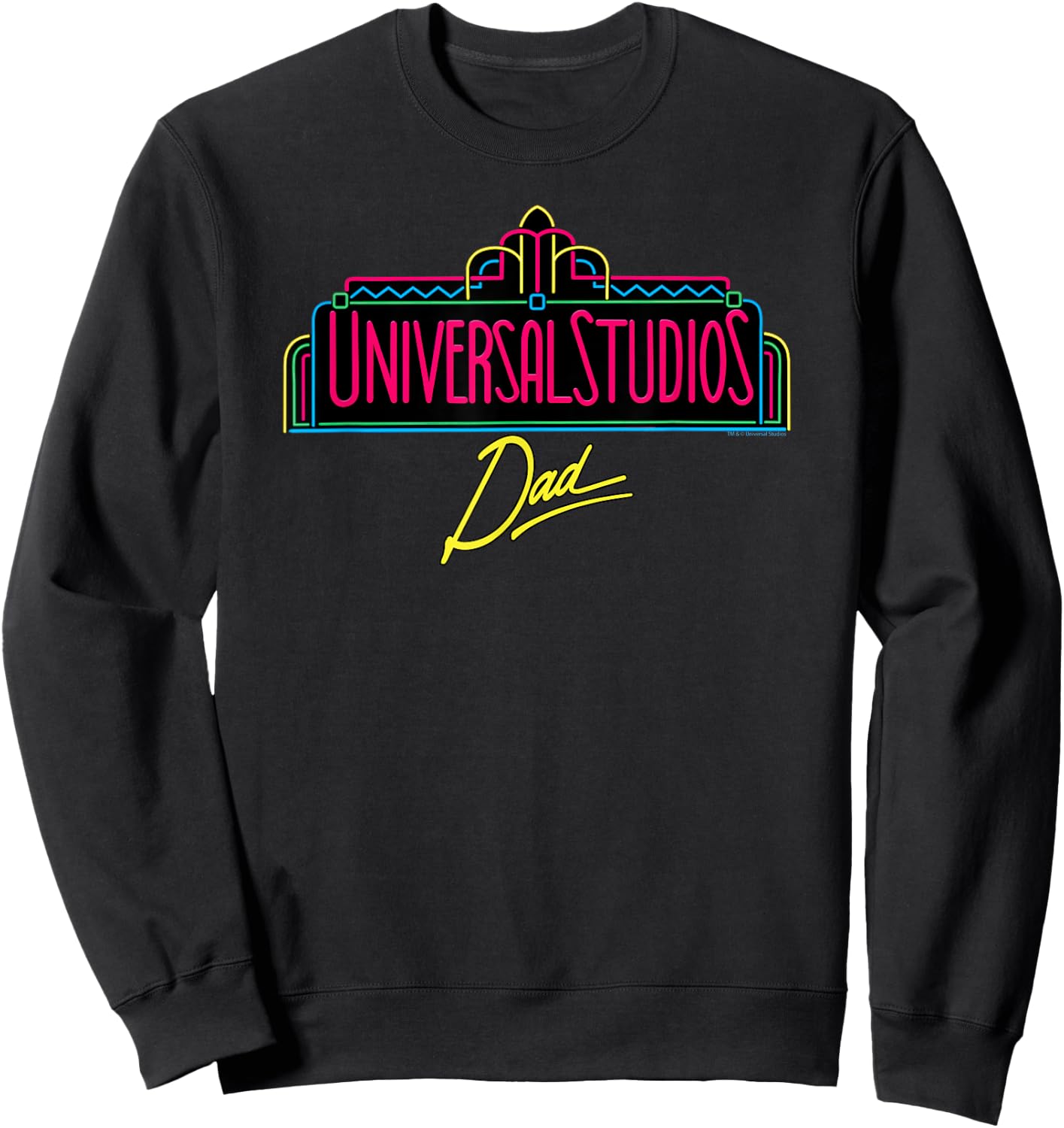 Universal Studios Marquee Dad Sweatshirt - Sweatshirt | Black