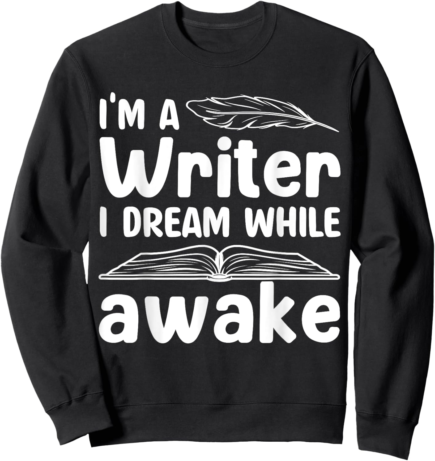 Writer Outfit Women Writing Lover Author Poet Writer Sweatshirt - Sweatshirt | Black