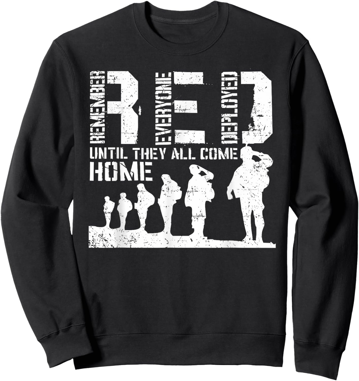 Red Friday Military Shirts I wear RED on Fridays Mom Women Sweatshirt - Sweatshirt | Black