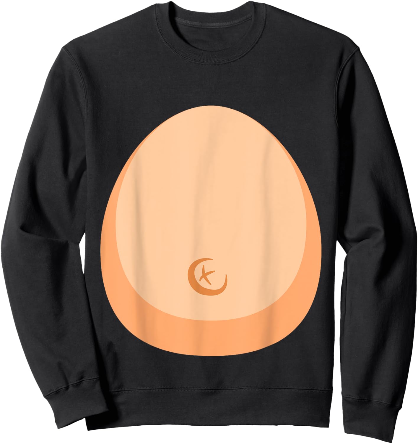 Funny lazy DIY monkey belly costume for halloween party Sweatshirt - Sweatshirt | Black