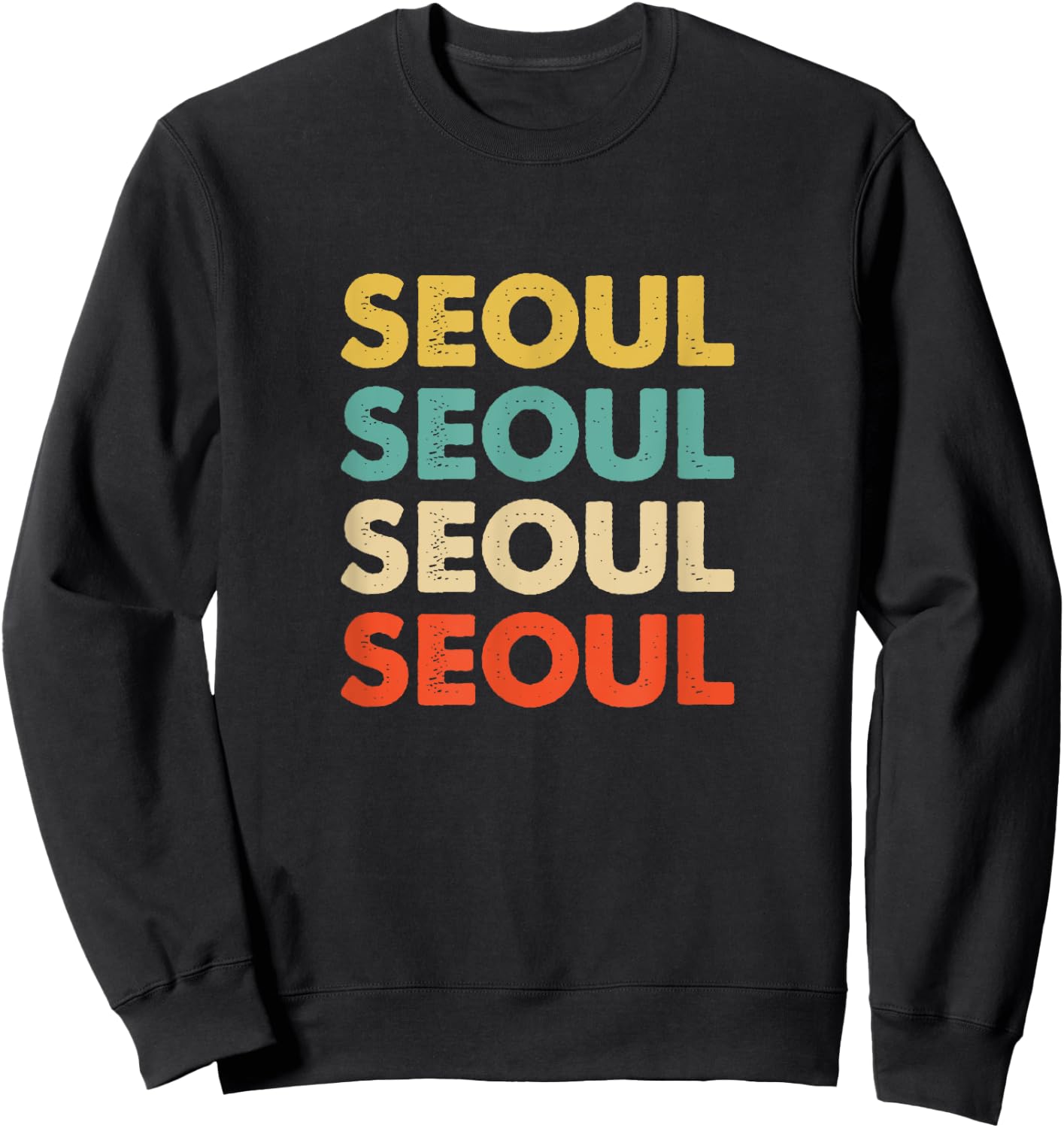 Seoul South Korea Sweatshirt - Sweatshirt | Black
