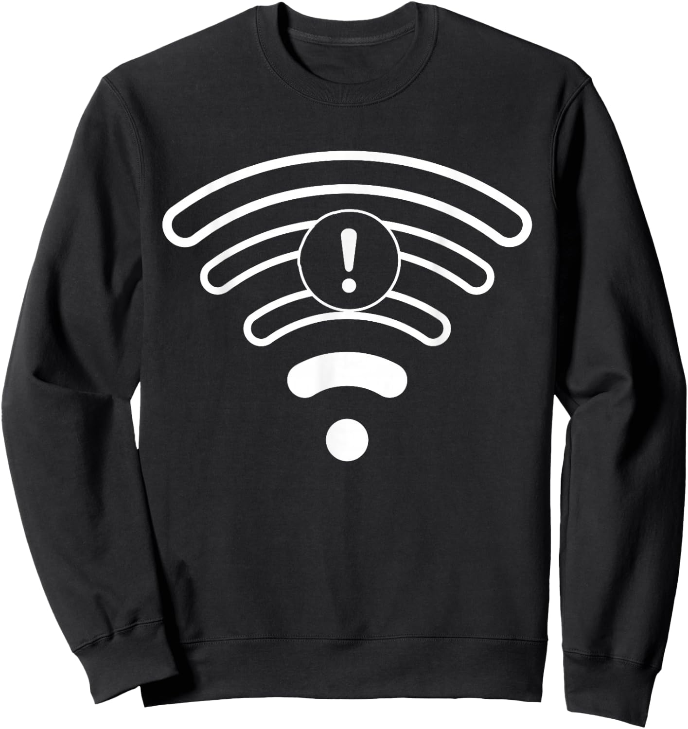 Low No Wifi Signal Lazy DIY Funny Halloween Costume Matching Sweatshirt - Sweatshirt | Black