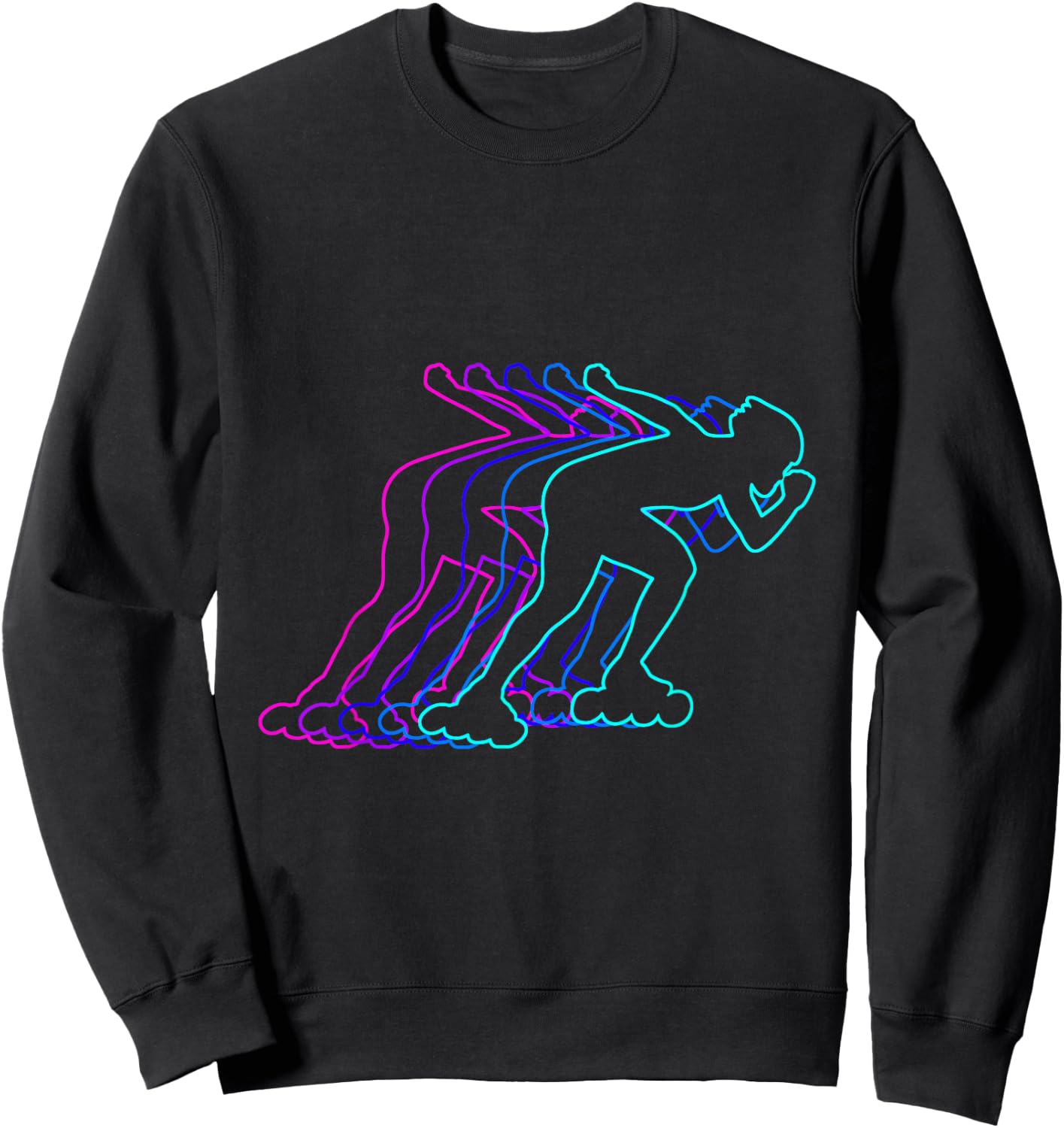 Roller Skating Roller Skater Gift Clothes For Boys Youth Men Sweatshirt - Sweatshirt | Black