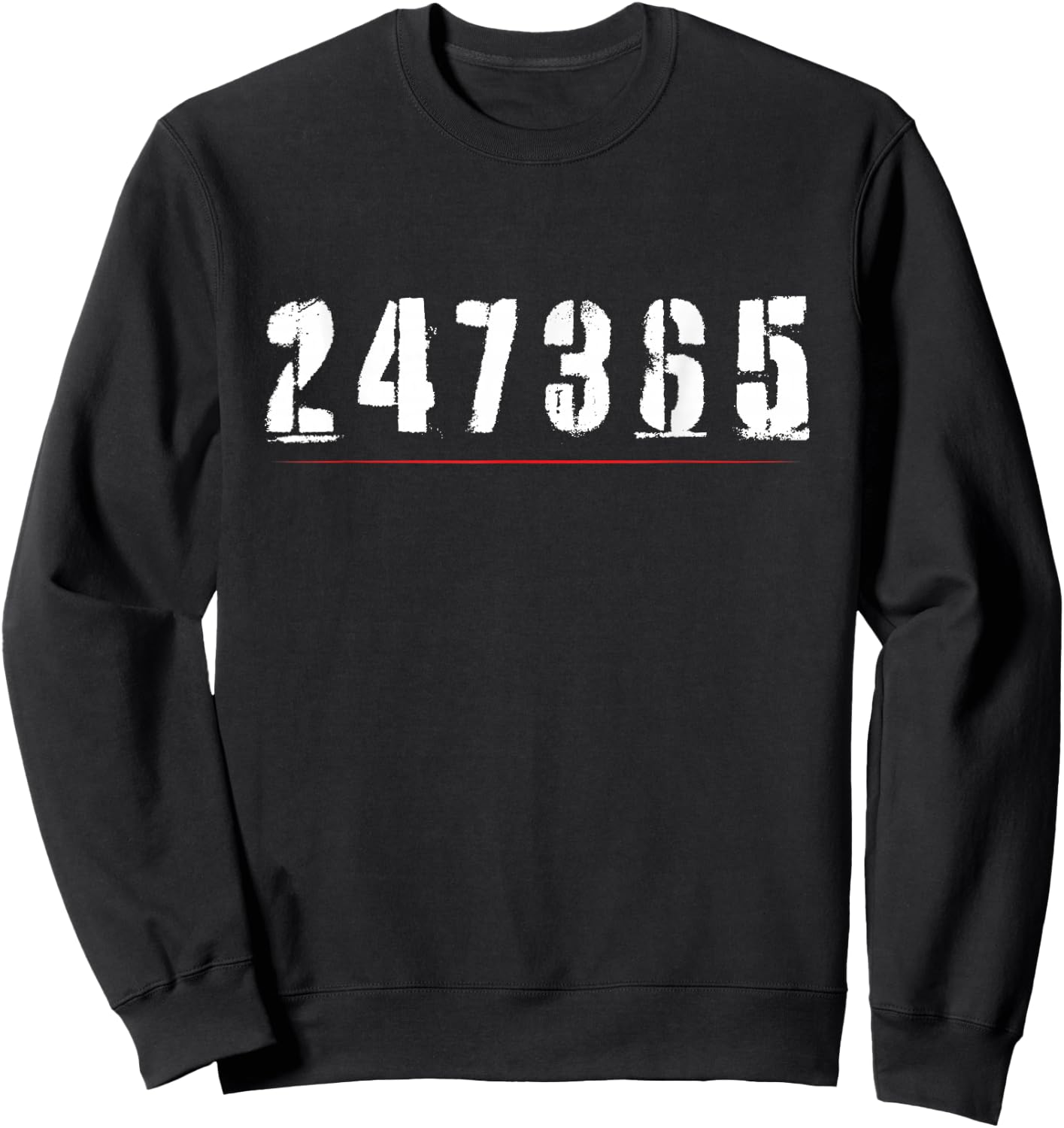 247365 - Gym Fitness Workout Exercise Sweatshirt - Sweatshirt | Black