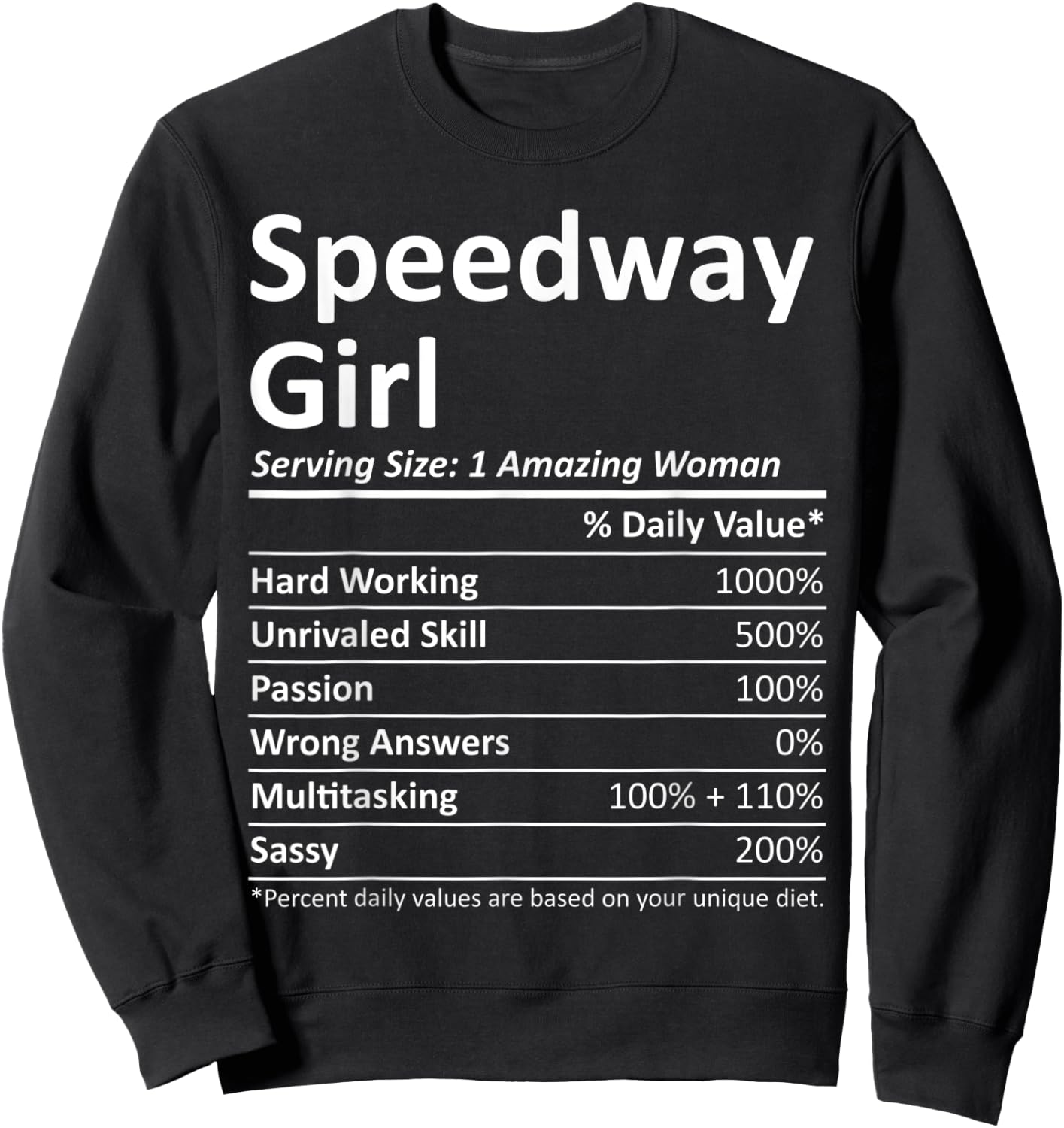 SPEEDWAY GIRL IN INDIANA Funny City Home Roots USA Gift Sweatshirt - Sweatshirt | Black
