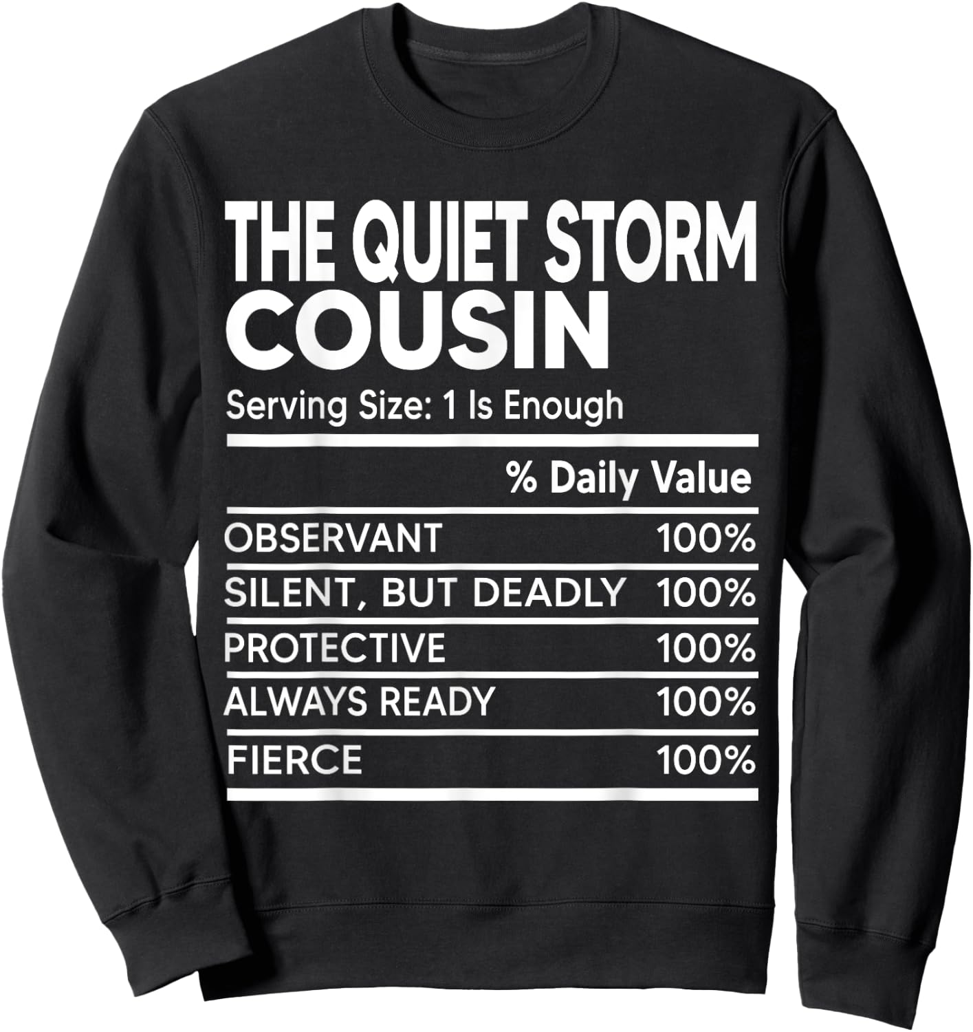 Member Of The Crazy Cousin Crew Matching Family Funny Facts Sweatshirt - Sweatshirt | Black