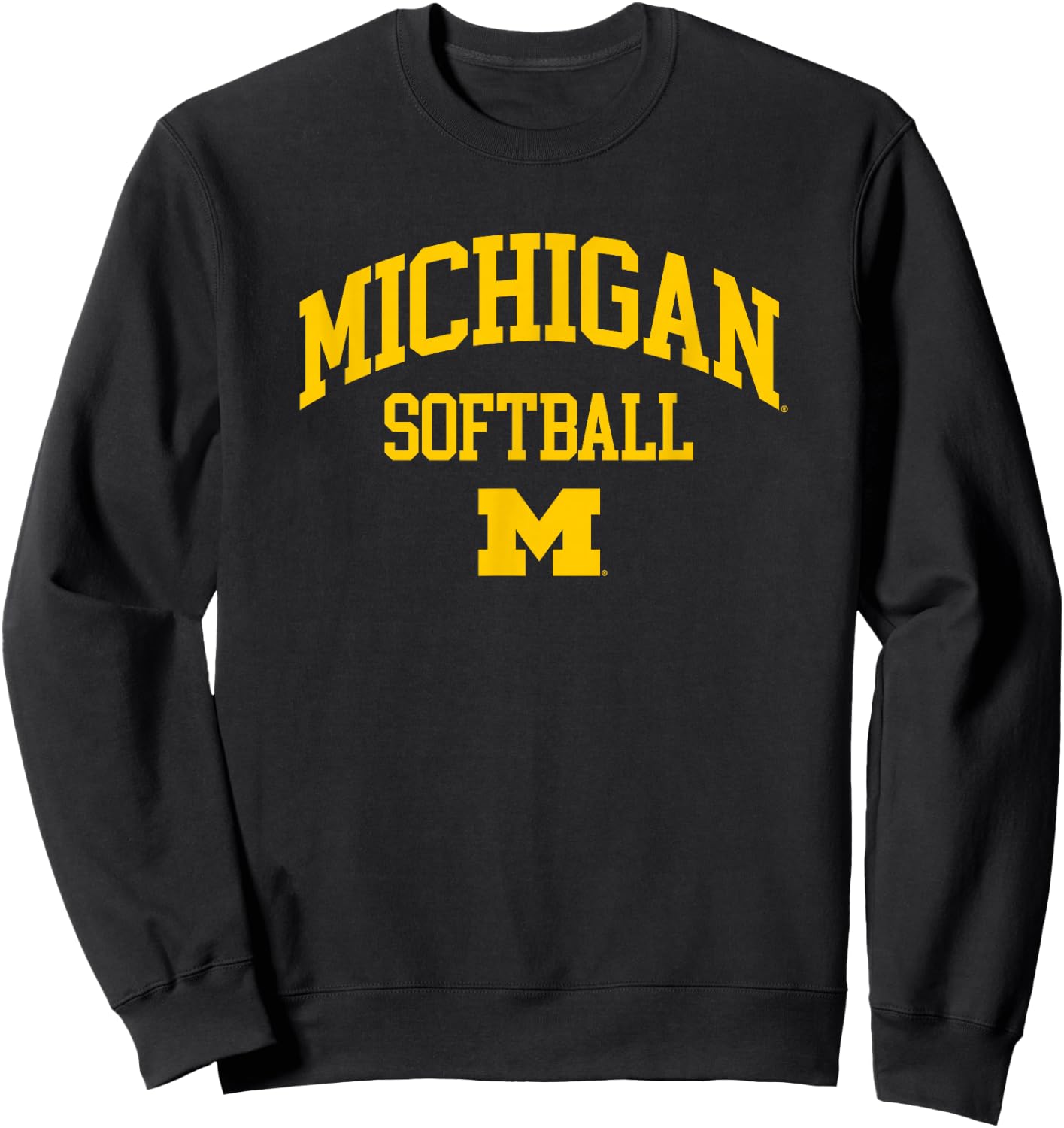 University of Michigan Wolverines U of M Softball Sweatshirt - Sweatshirt | Black
