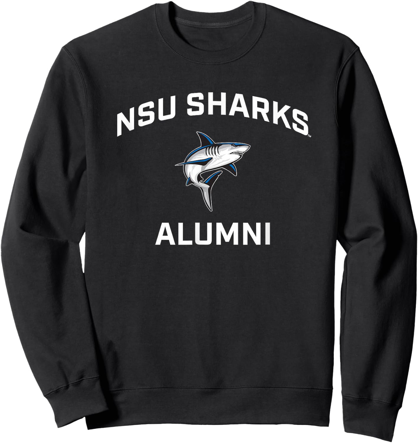 Nova Southeastern University Sharks Arched Alumni Sweatshirt - Sweatshirt | Black