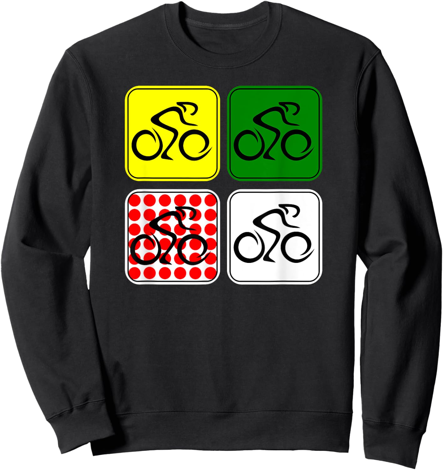 Racing Road Bike Jersey Bicycle Cycling Race Biking Sweatshirt - Sweatshirt | Black