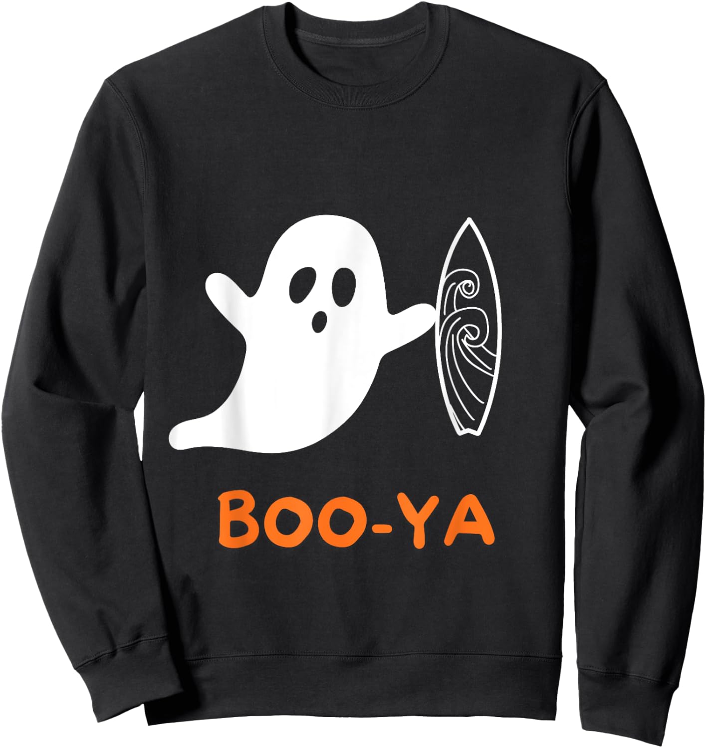 Funny Halloween Apparel Ghost Boo-ya Sweatshirt - Sweatshirt | Black