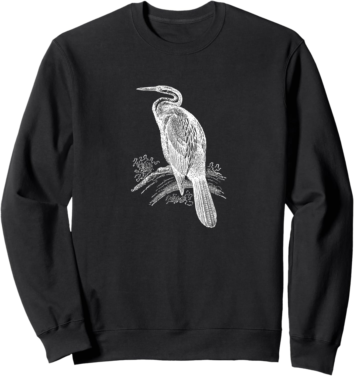 Anhinga Snake Bird Darter Bird Anhinga Cormorant Sweatshirt - Sweatshirt | Black