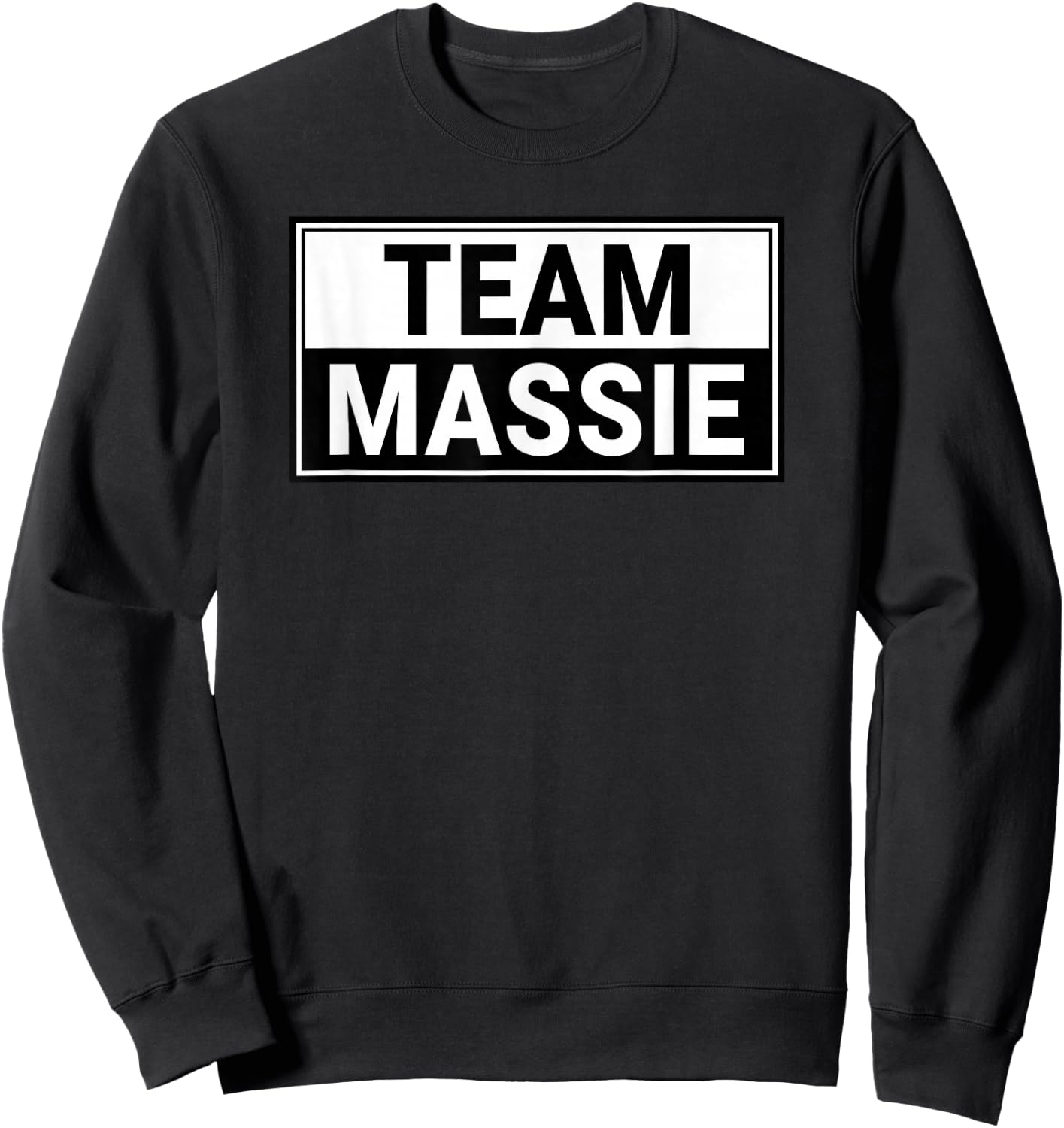 Team Massie - I Stand With True American Thomas Massie Sweatshirt - Sweatshirt | Black