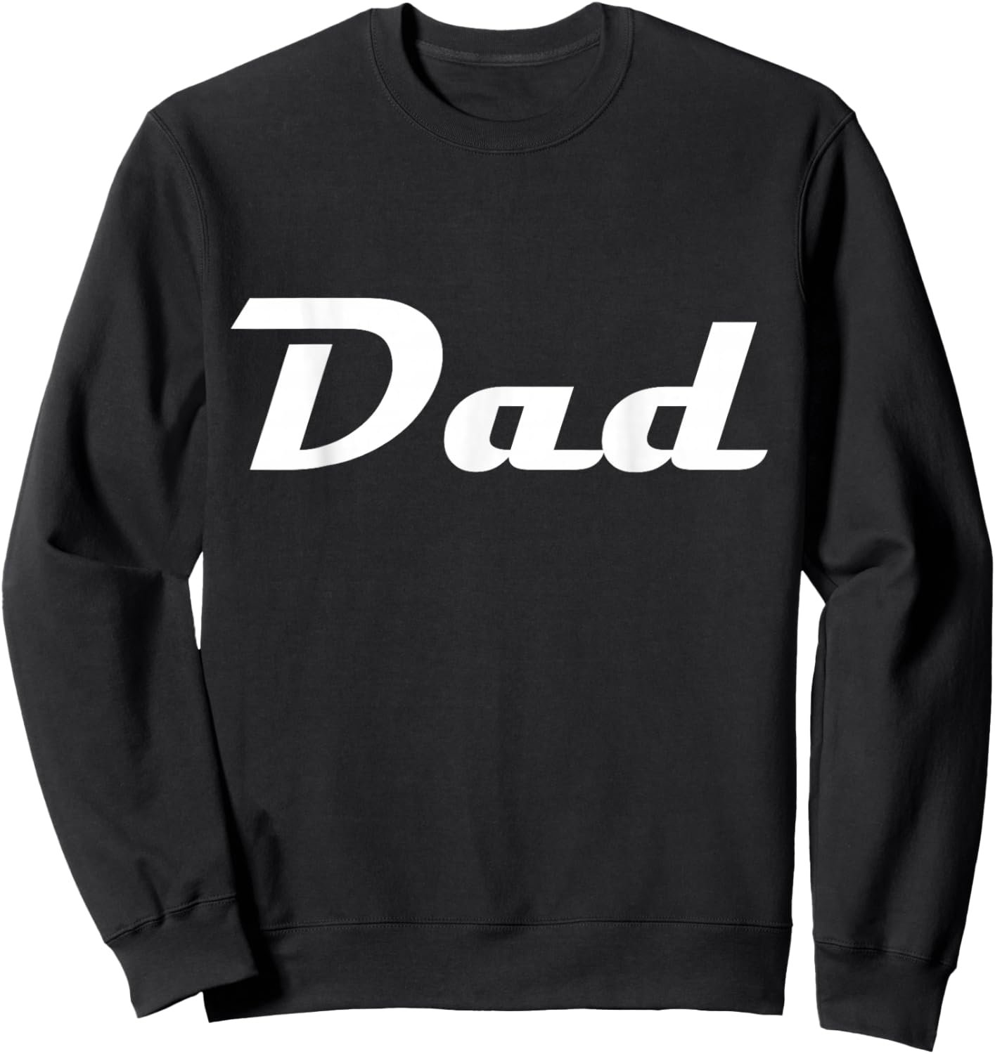 Dad Classic Retro Lettering Father's Day Papa Sweatshirt - Sweatshirt | Black