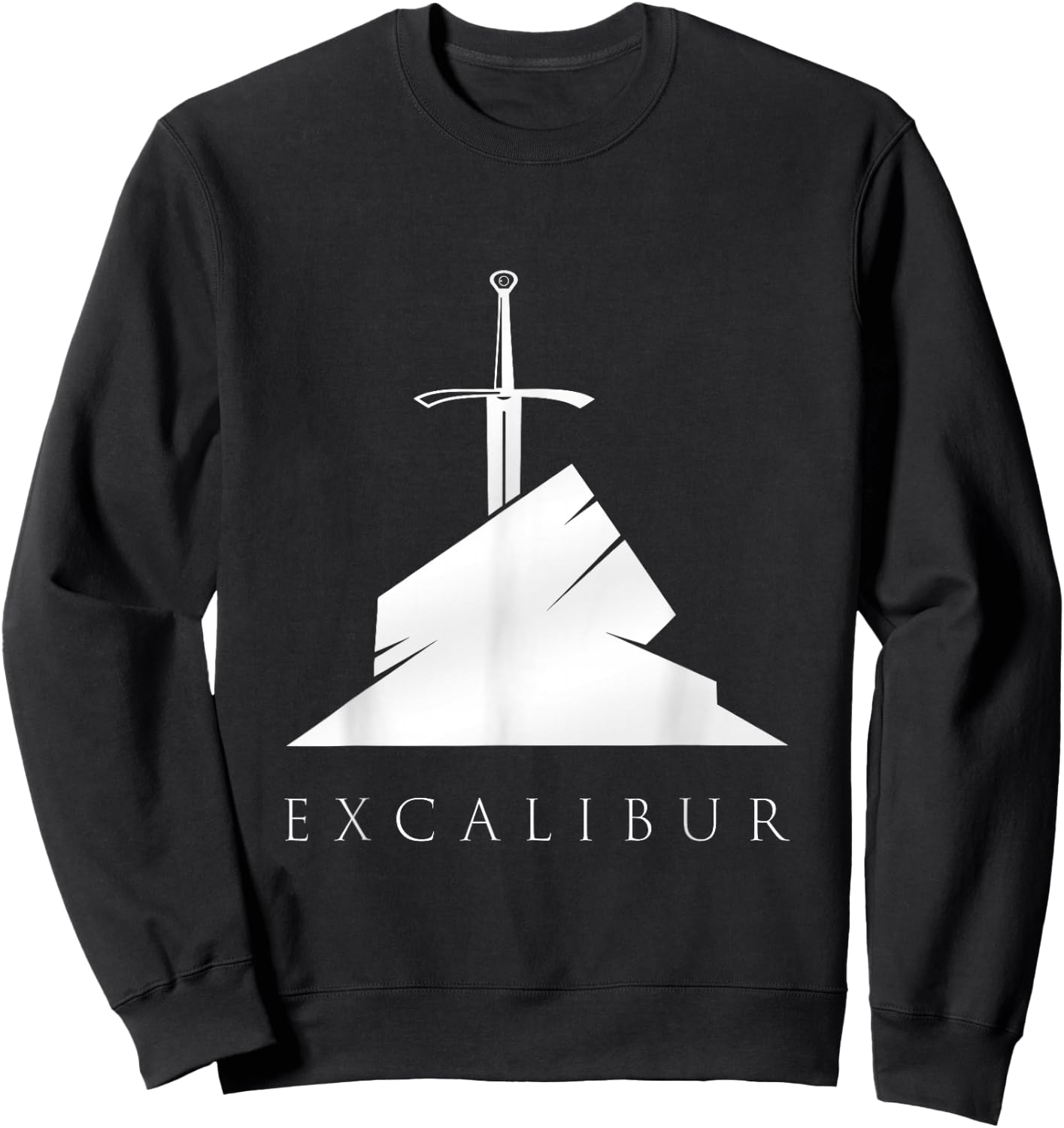 Excalibur The Legendary Sword in the Stone of King Arthur Sweatshirt - Sweatshirt | Black