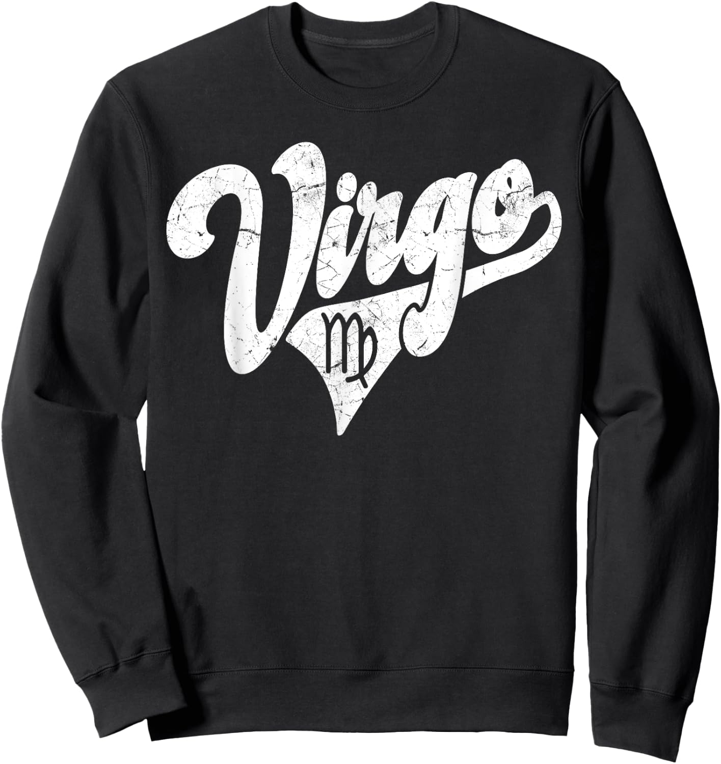 Virgo Retro Zodiac - Astrology - Horoscope, Virgo Sweatshirt - Sweatshirt | Black
