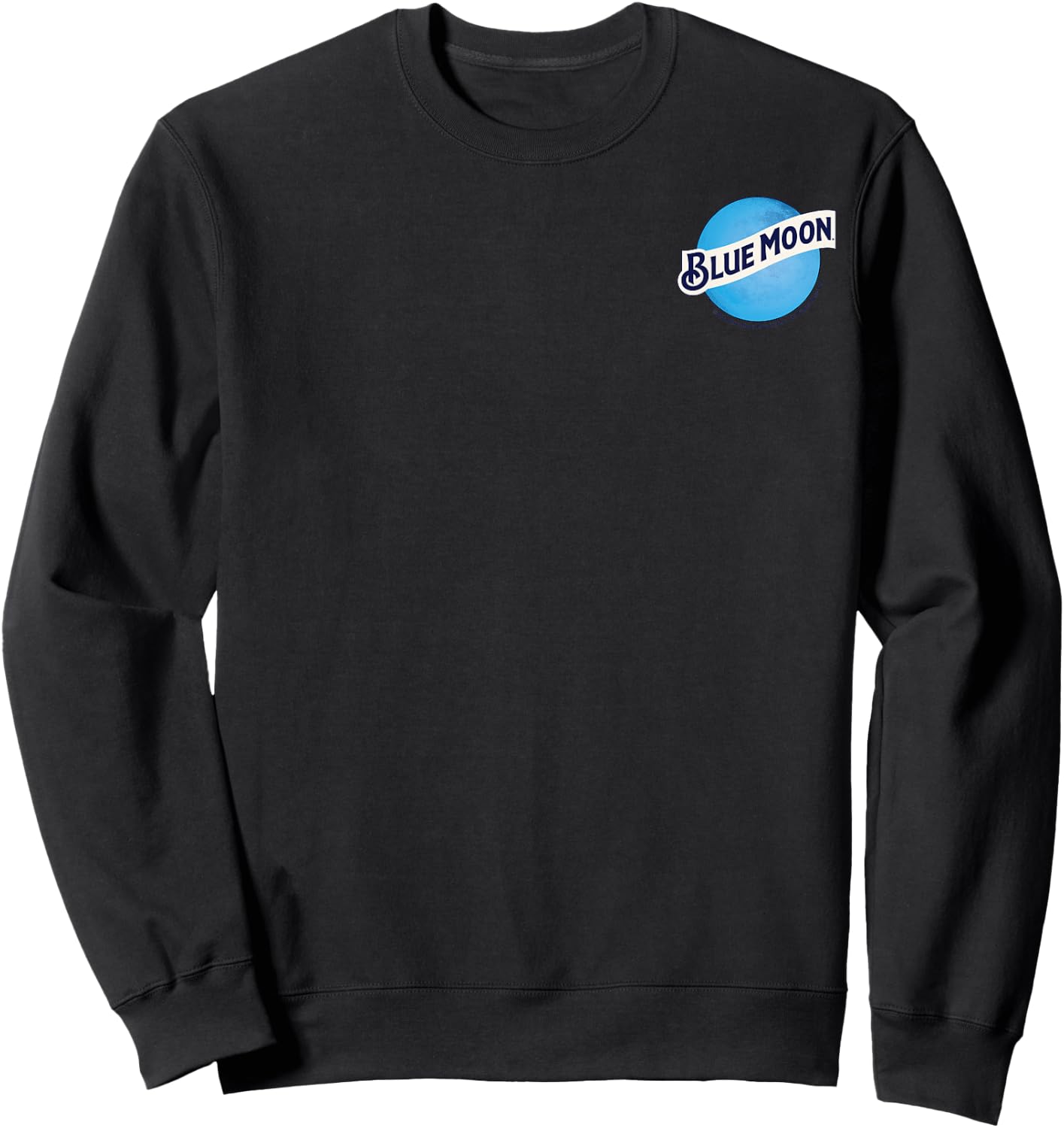 Blue Moon Round Logo Sweatshirt - Sweatshirt | Black