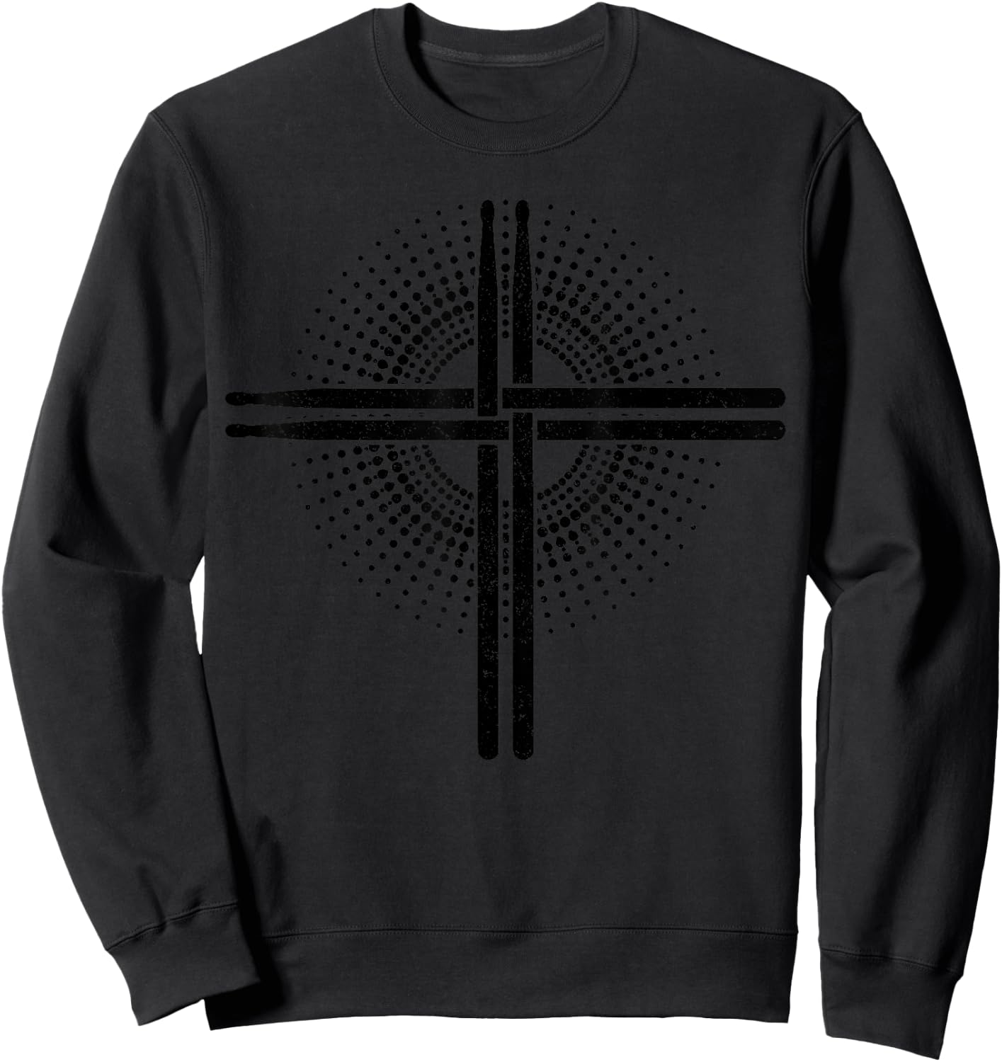 Christian Drummer Drummer Drumsticks Drumming for Jesus Sweatshirt - Sweatshirt | Black