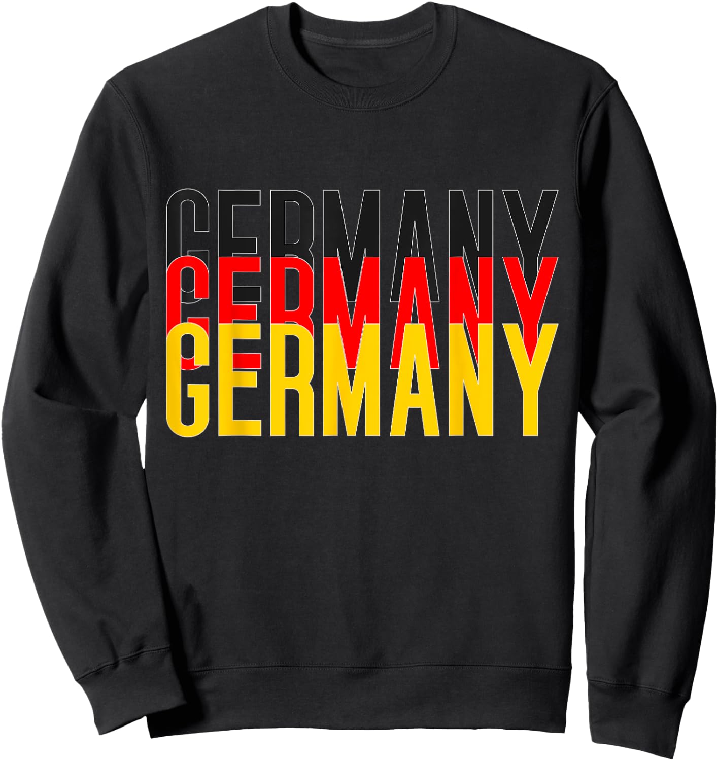Germany Flag Heartbeat for Germany Men Women Kid Deutschland Sweatshirt - Sweatshirt | Black