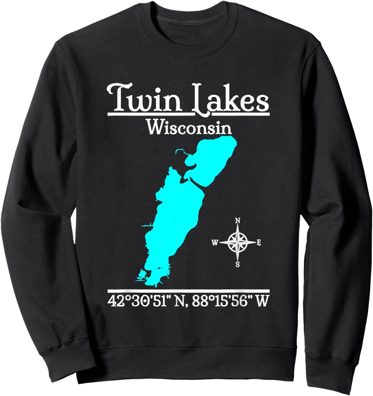 Twin Lakes - Wisconsin Sweatshirt - Sweatshirt | Black