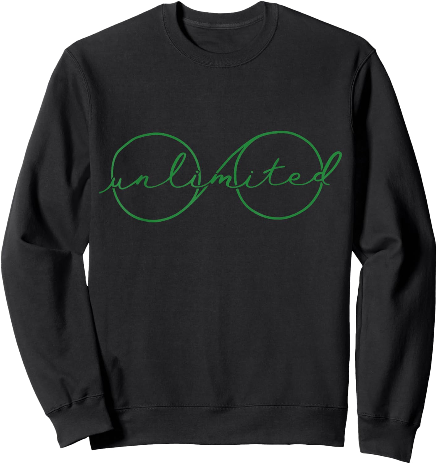 Unlimited Glasses Green Good Witch Bad Witch Sweatshirt - Sweatshirt | Black