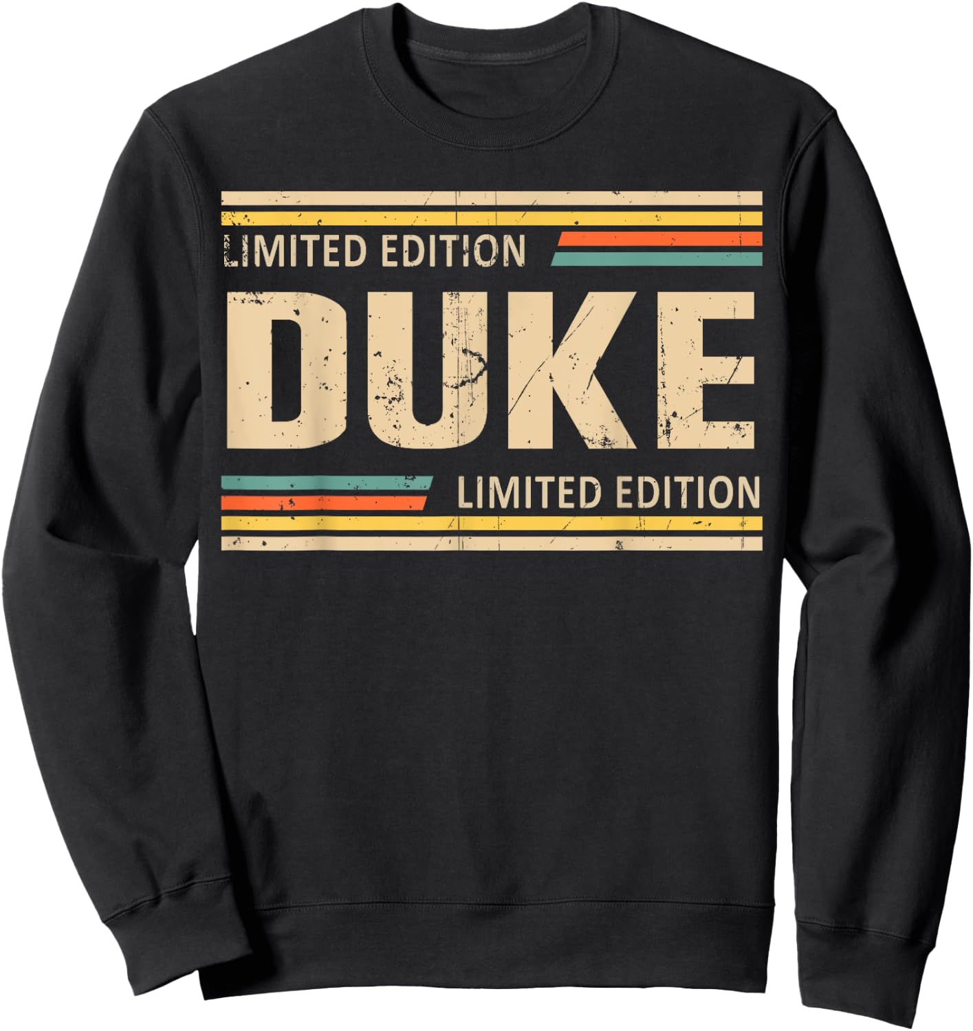 DUKE Limited Edition Shirt DUKE Name Personalized Sweatshirt - Sweatshirt | Black
