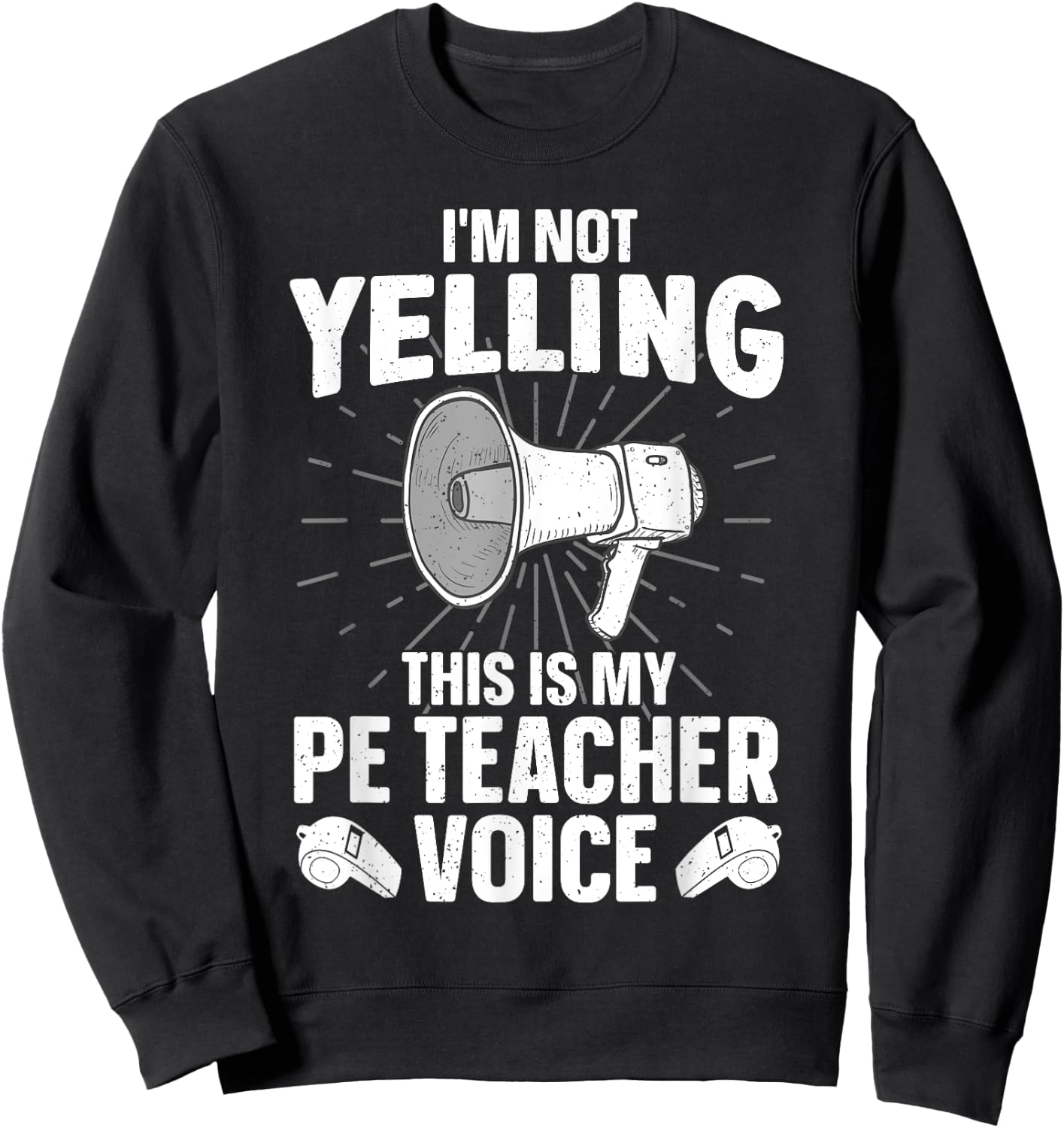 PE Teacher Art Women Physical Education Gym Teacher Sweatshirt - Sweatshirt | Black