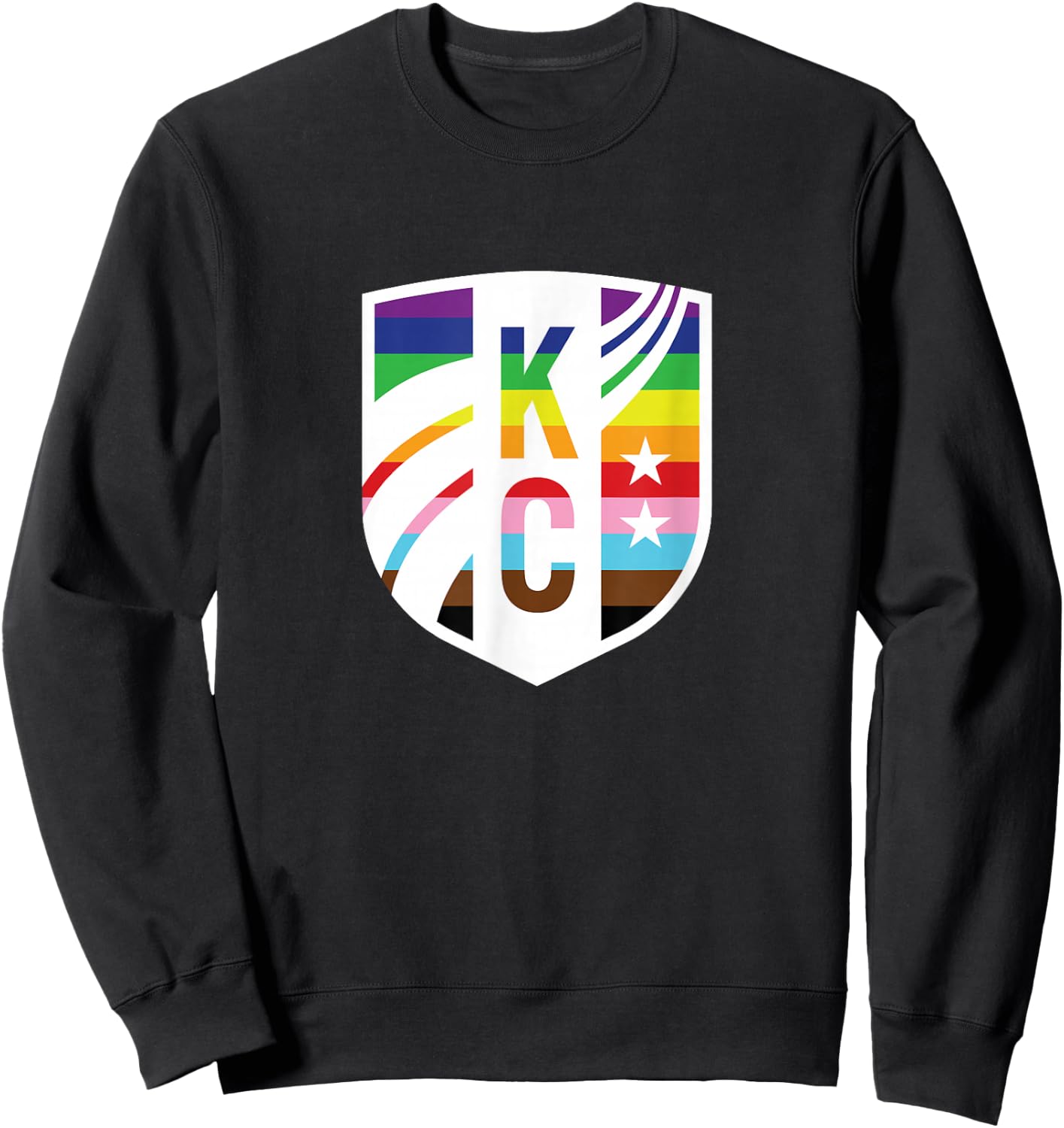 NWSL Kansas City Current Pride Crest Sweatshirt - Sweatshirt | Black