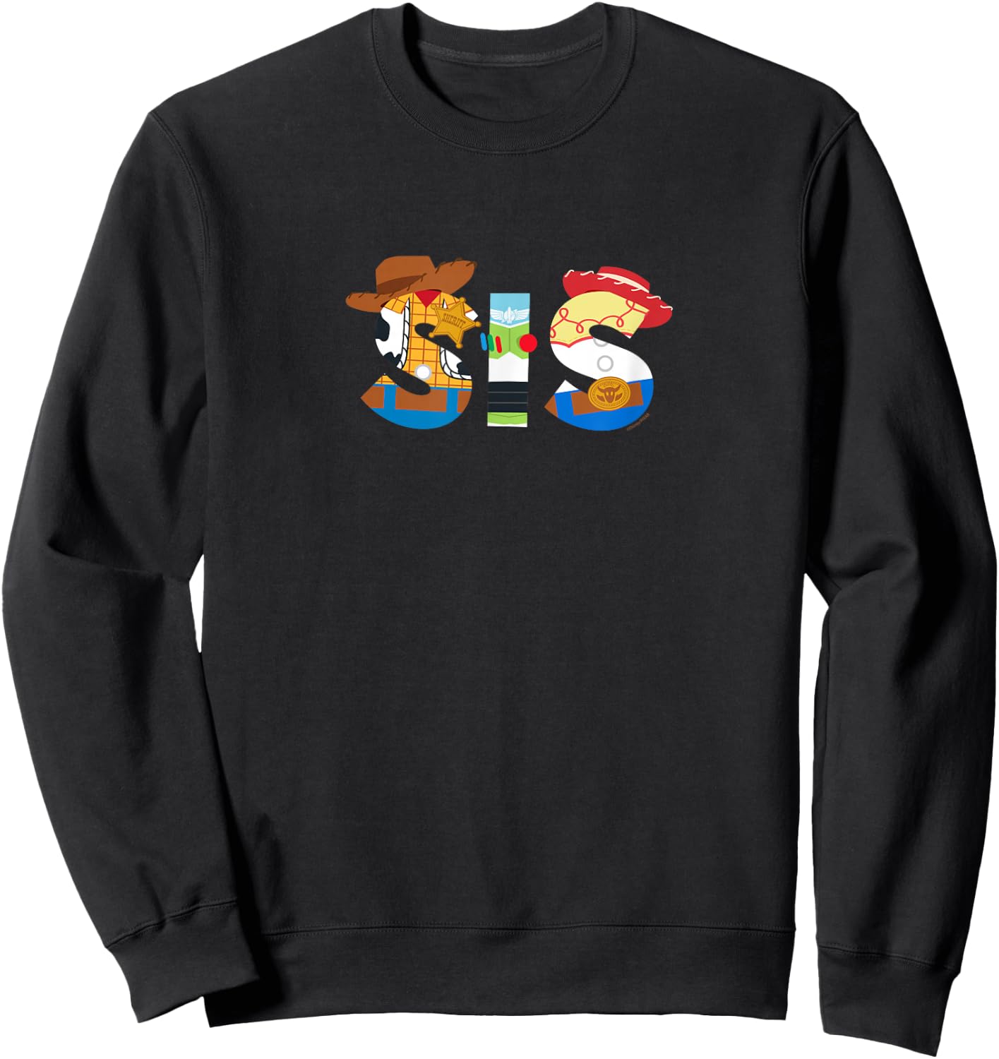 Disney and Pixar’s Toy Story Sis Sister Family Birthday Sweatshirt - Sweatshirt | Black