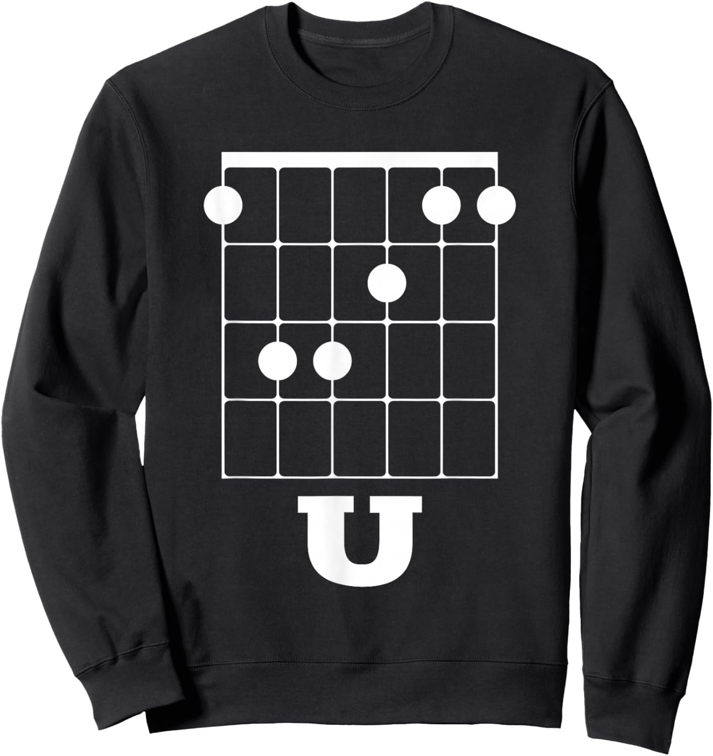 Funny Guitar Shirt - F Chord U Sweatshirt - Sweatshirt | Black
