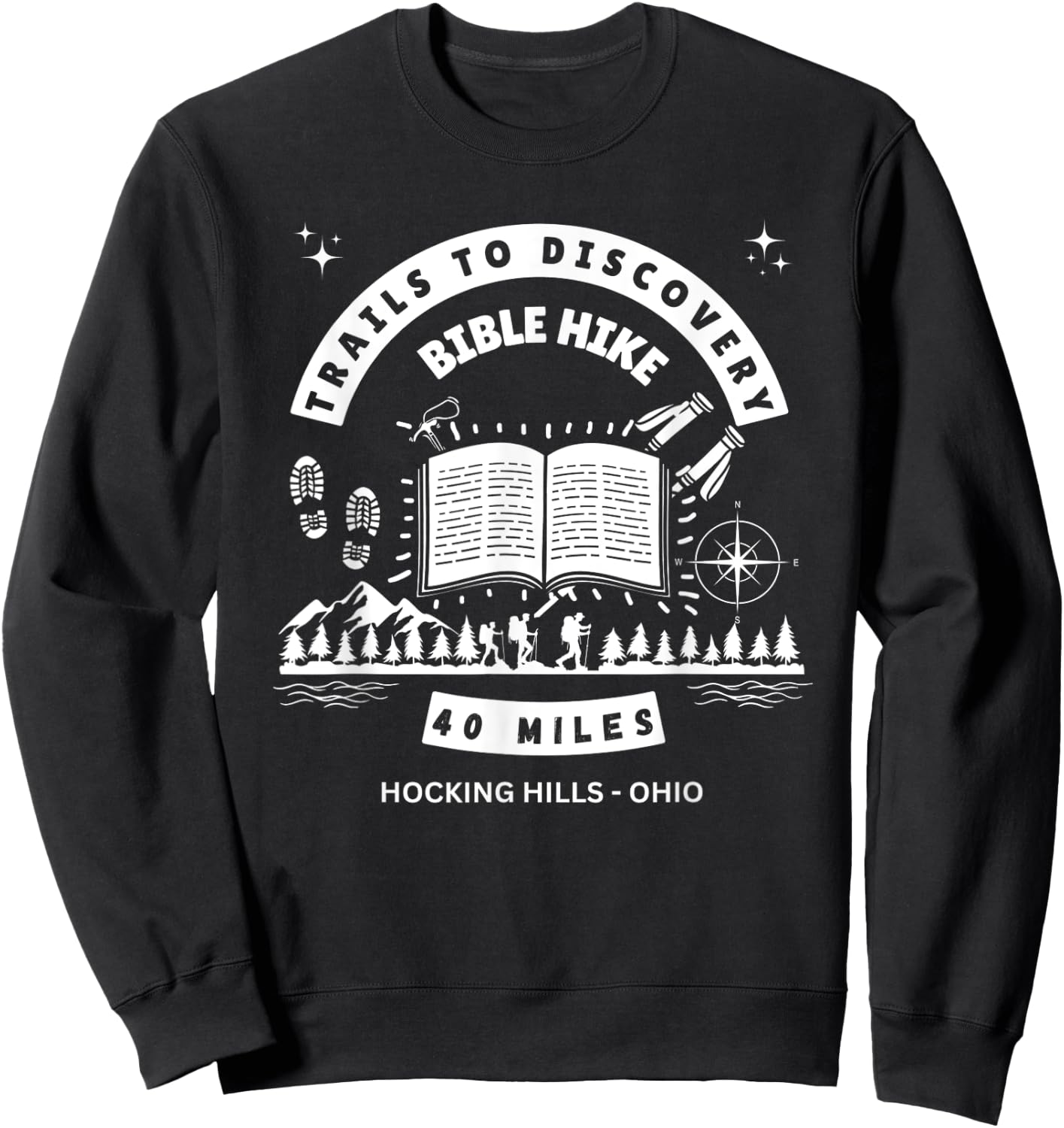 Trails To Discovery Bible Hike Sweatshirt - Sweatshirt | Black