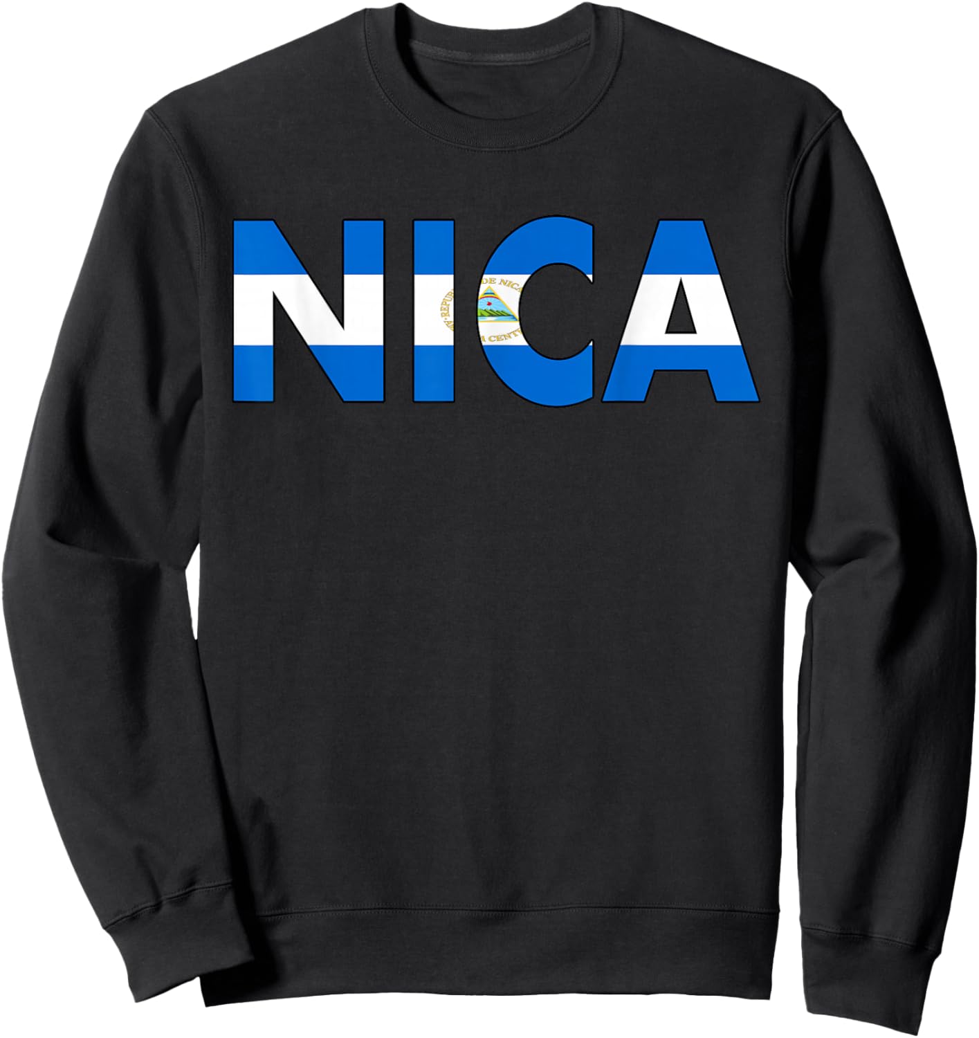 Diseño De Nicaragua Flag Nica Design For Nicaraguans Sweatshirt - Sweatshirt | Black