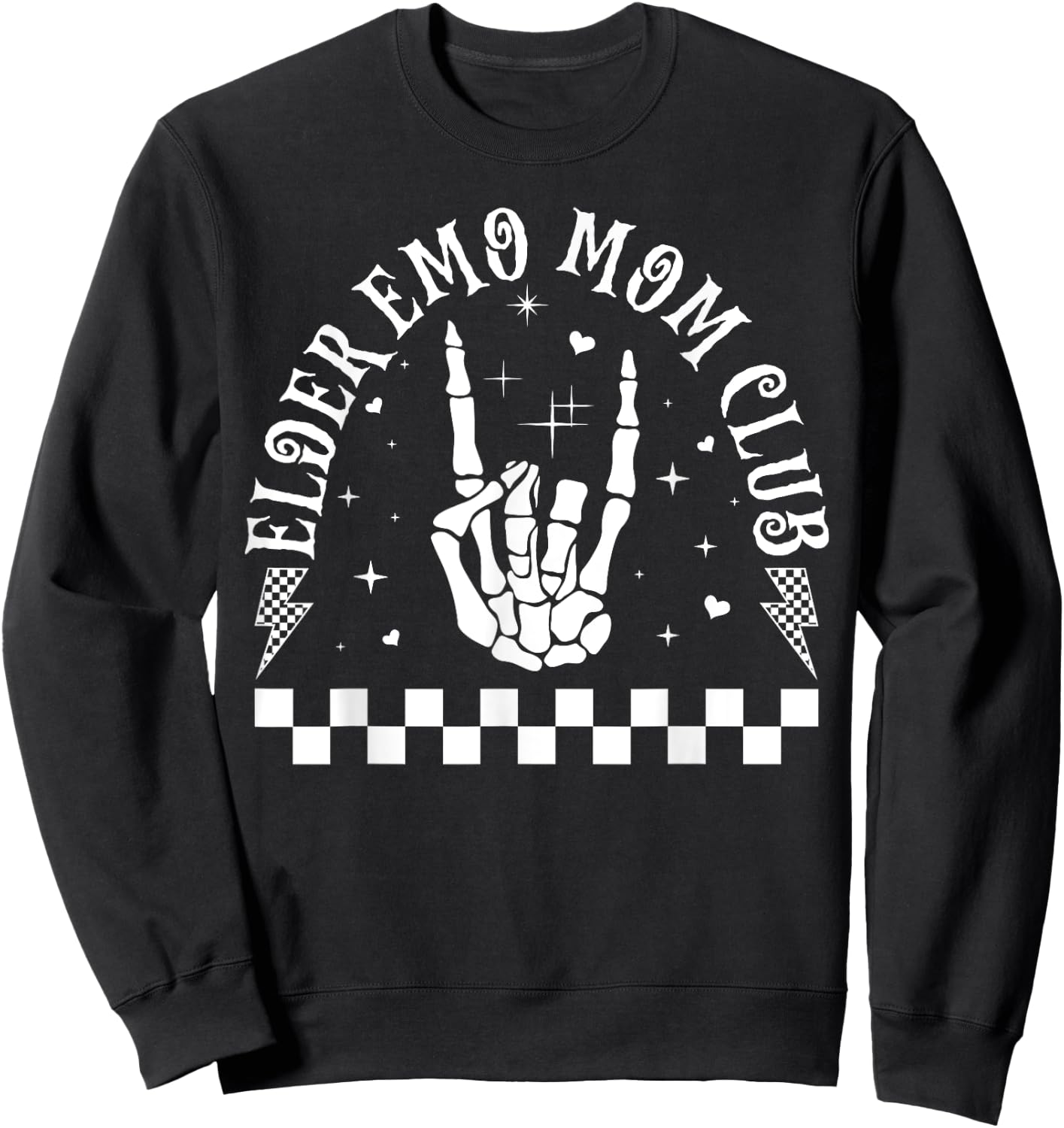 Elder Emo Mom Club Emo Lifestyle Emo Music Goth Subculture Sweatshirt - Sweatshirt | Black