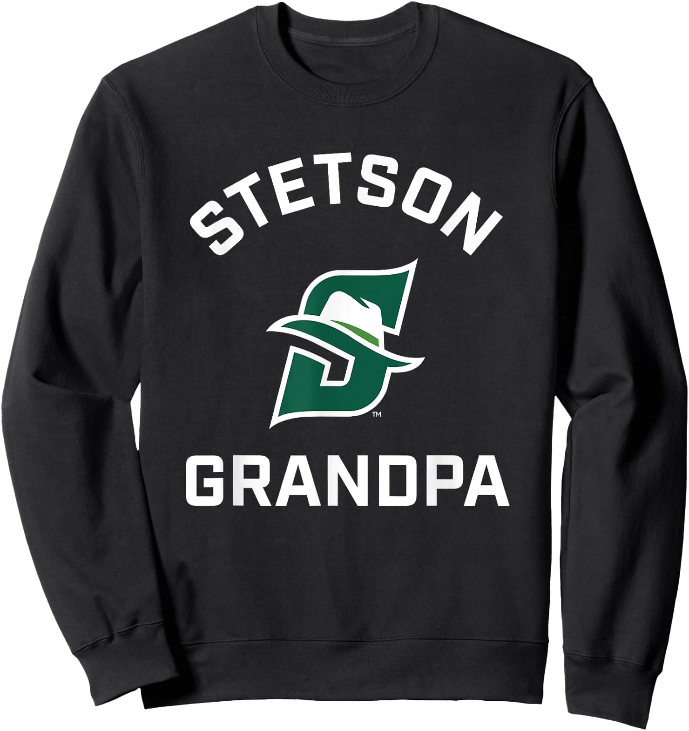 Stetson University Hatters Arched Grandpa Sweatshirt - Sweatshirt | Black