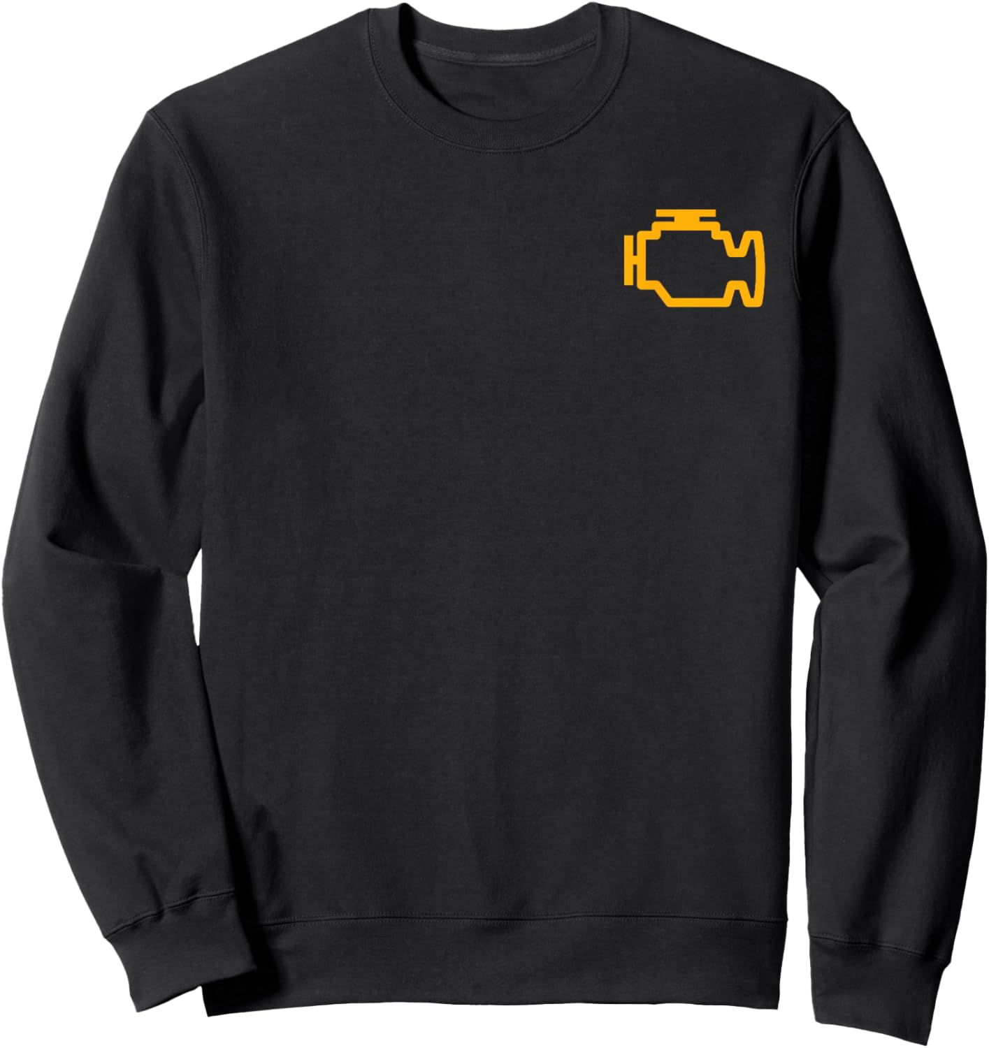 Check Engine Light Sweatshirt - Sweatshirt | Black
