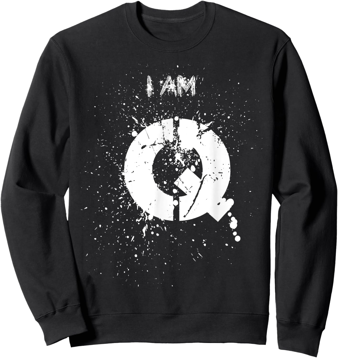 Unicorns and A-holes - Nerd Stuff i am q Sweatshirt - Sweatshirt | Black