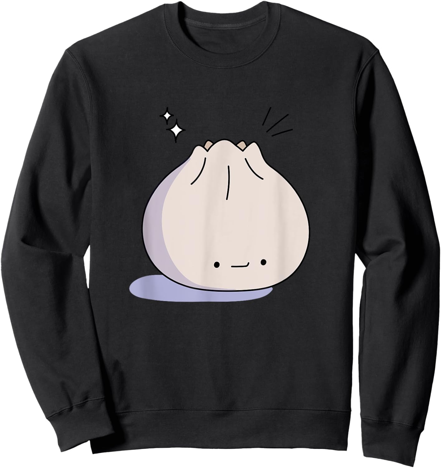 Kawaii Soup Dumpling Sweatshirt - Sweatshirt | Black