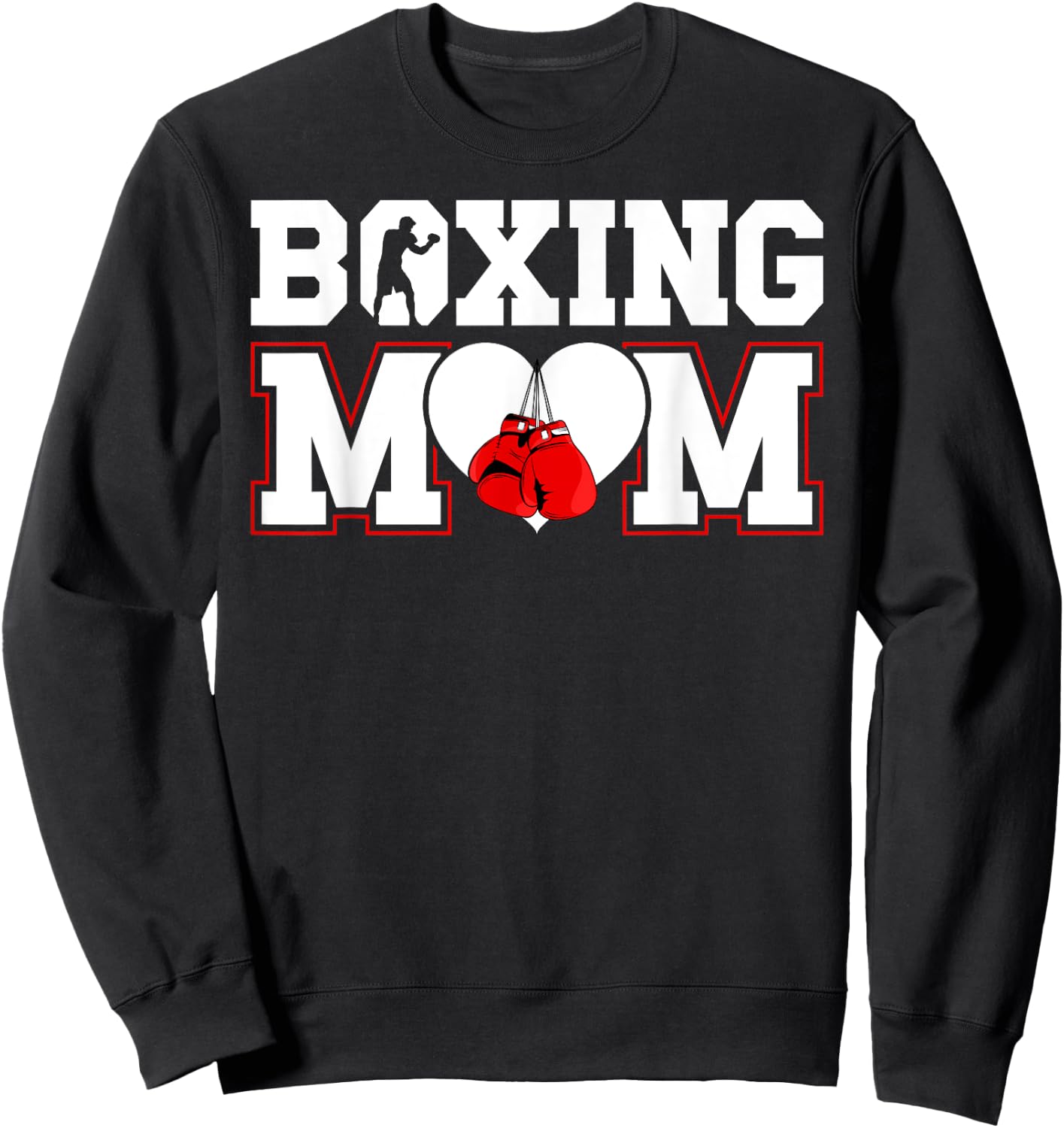 Boxing Mom Boxing Mother Boxing Mama Sweatshirt - Sweatshirt | Black