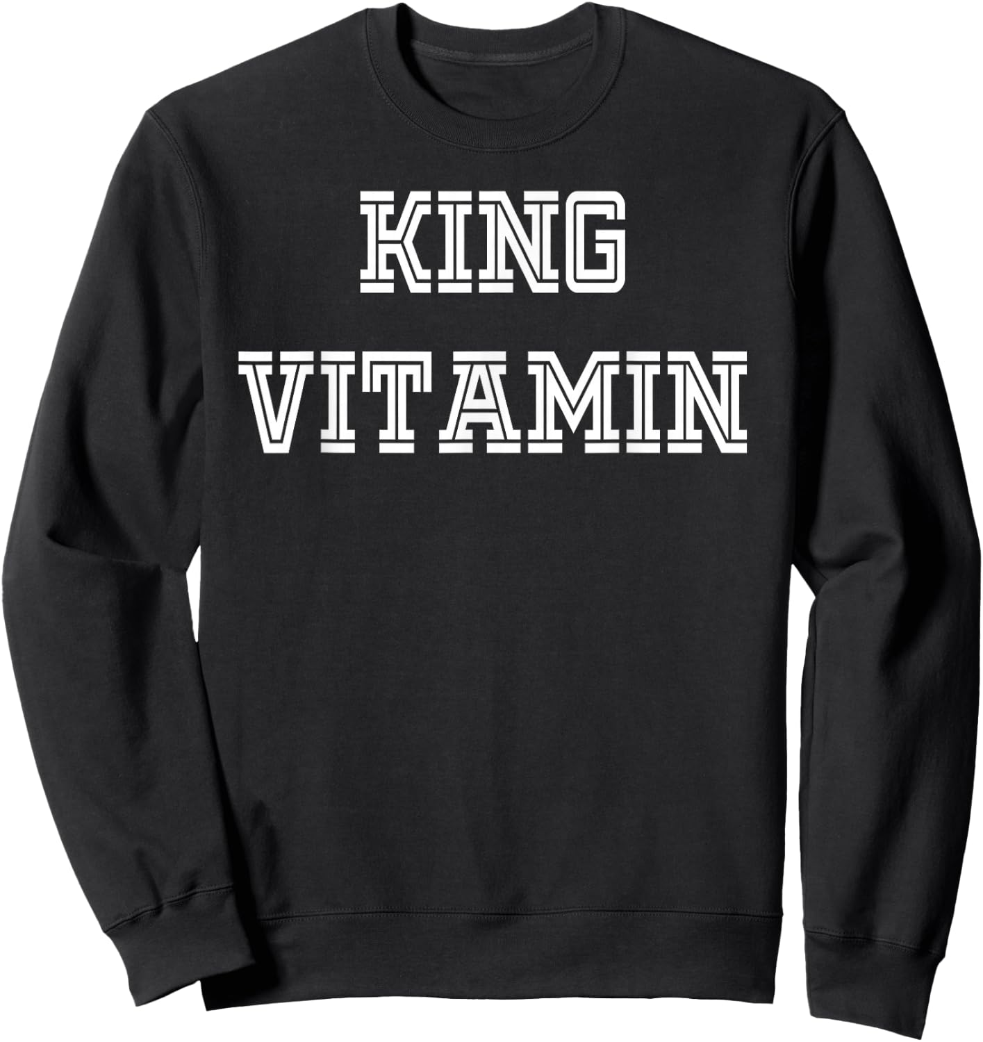King Vitamin Sweatshirt - Sweatshirt | Black